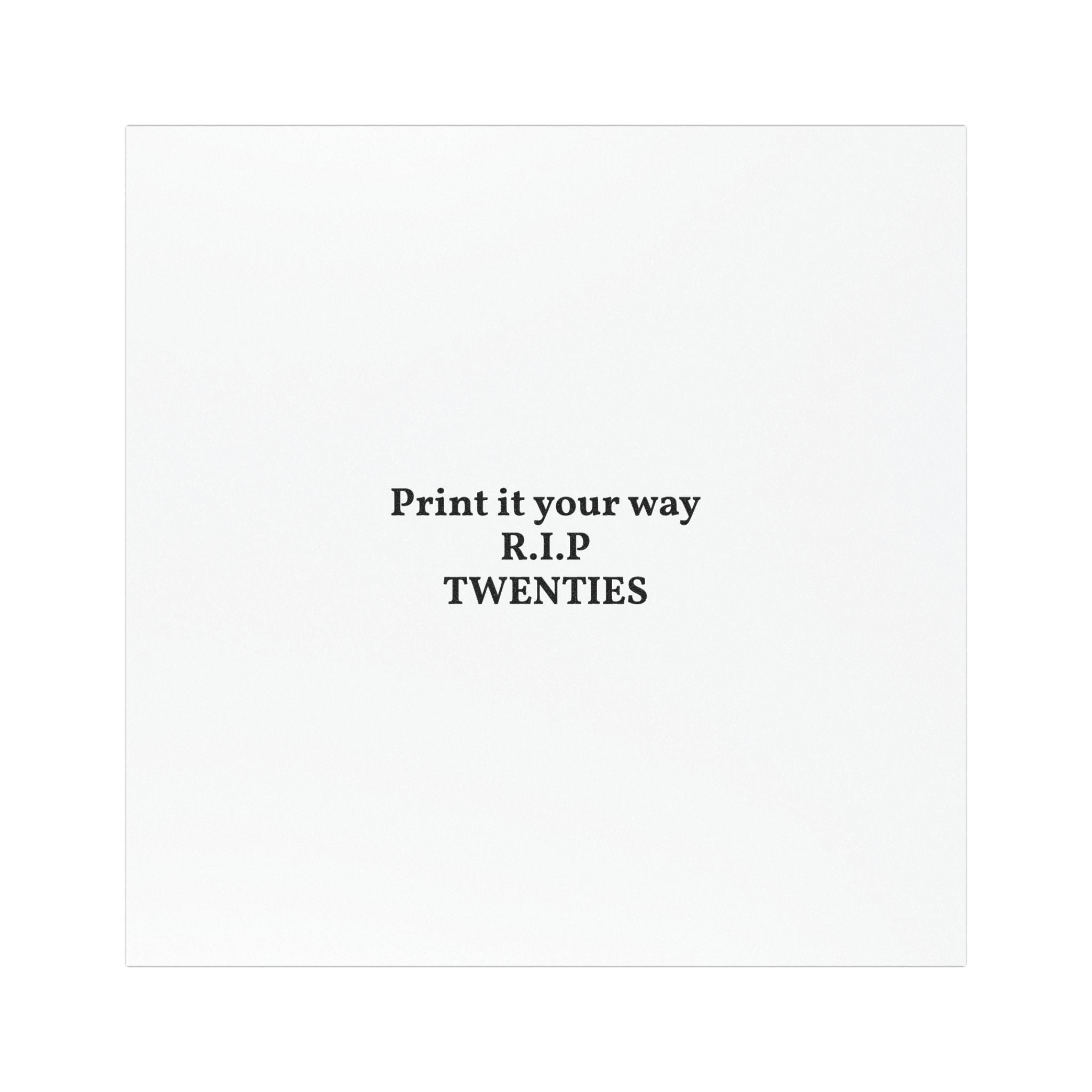 R.I.P. Twenties Car Magnet — 'Print It Your Way' Novelty Sticker