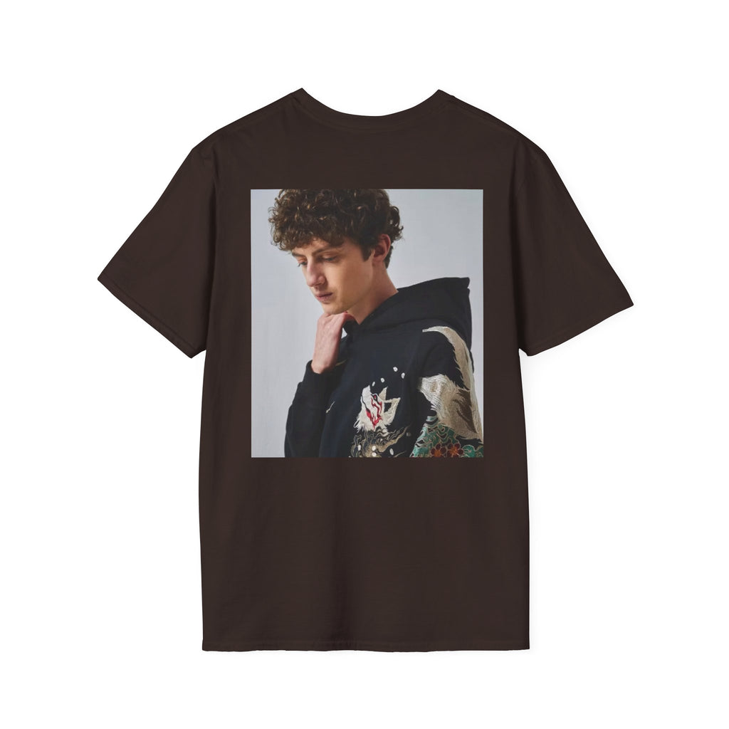 Custom Photo Back Print T‑Shirt — "Print it your way" Front Text