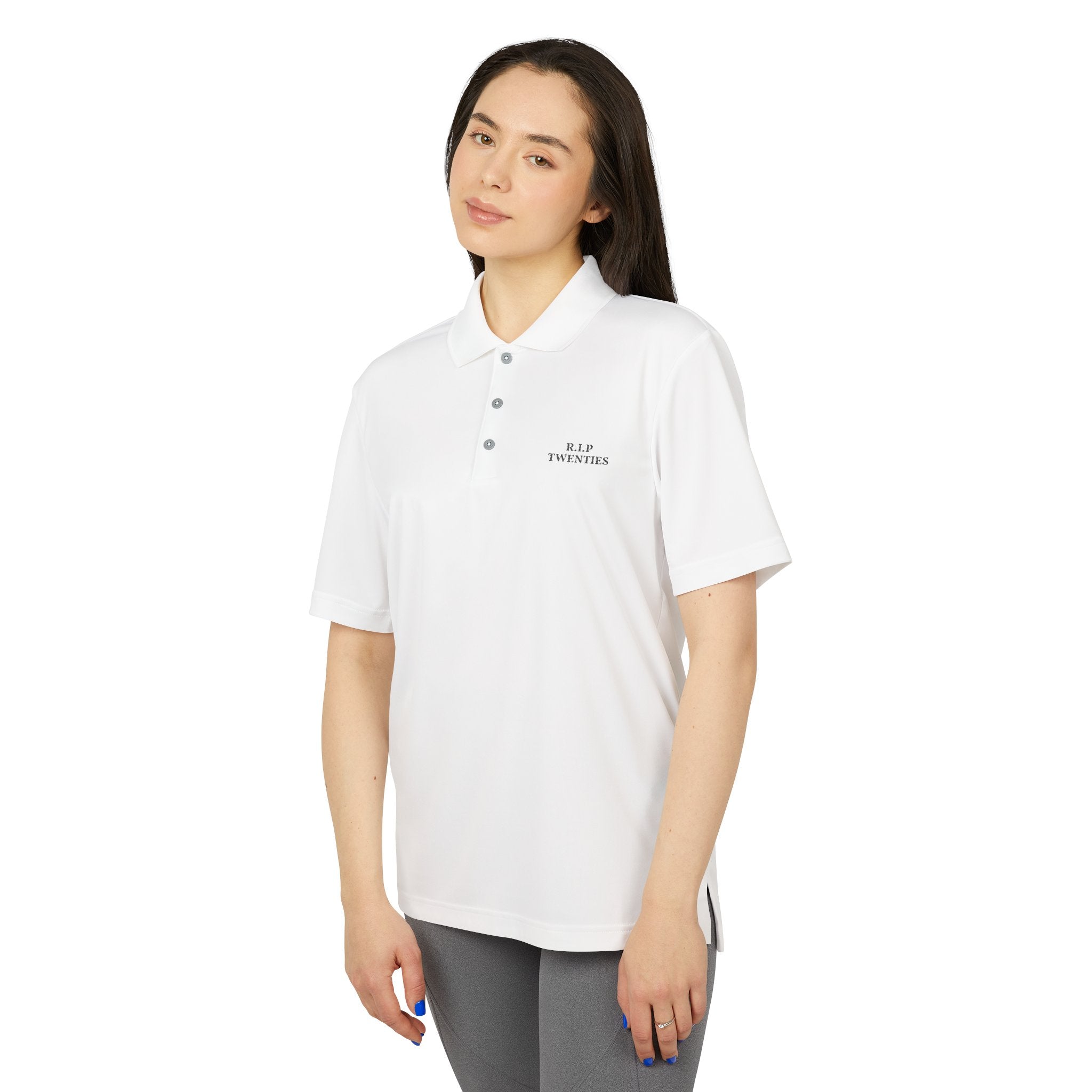 Performance Polo — 'RIP Thinkers' Minimal Chest Logo, Breathable Athletic Golf Shirt