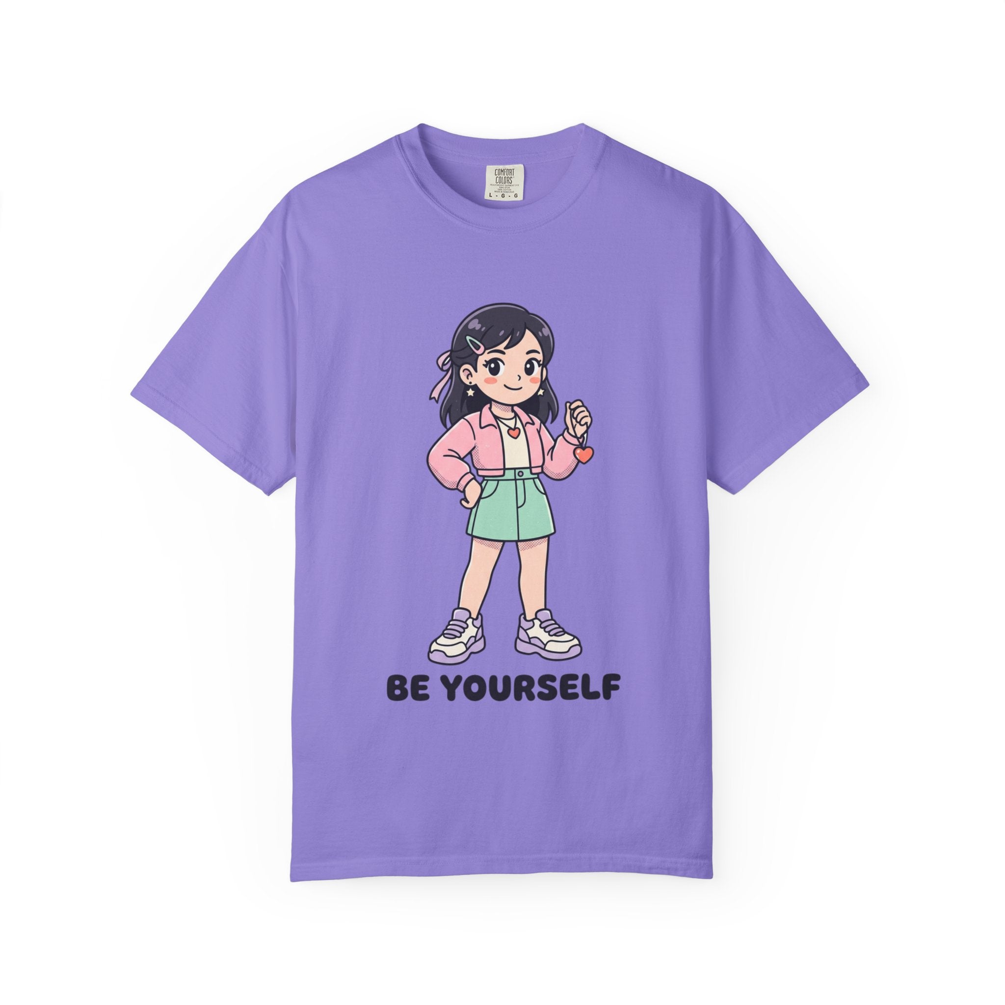 Be Yourself Cute Girl Graphic T-Shirt