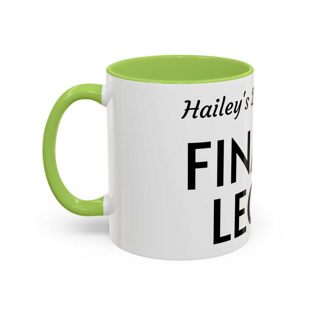 Finally Legal 21st Birthday Accent Coffee Mug — Personalized Name Option