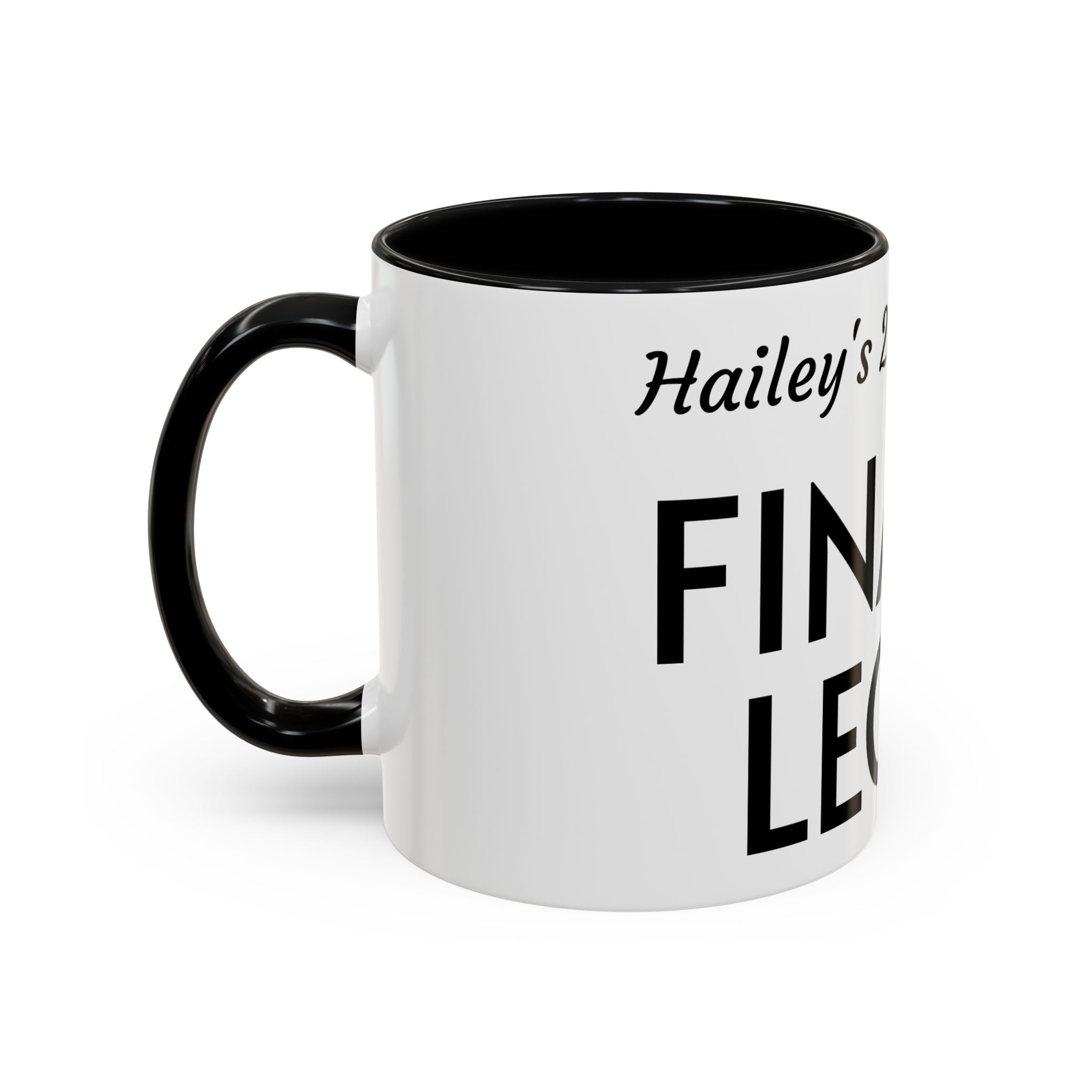 Finally Legal 21st Birthday Accent Coffee Mug — Personalized Name Option