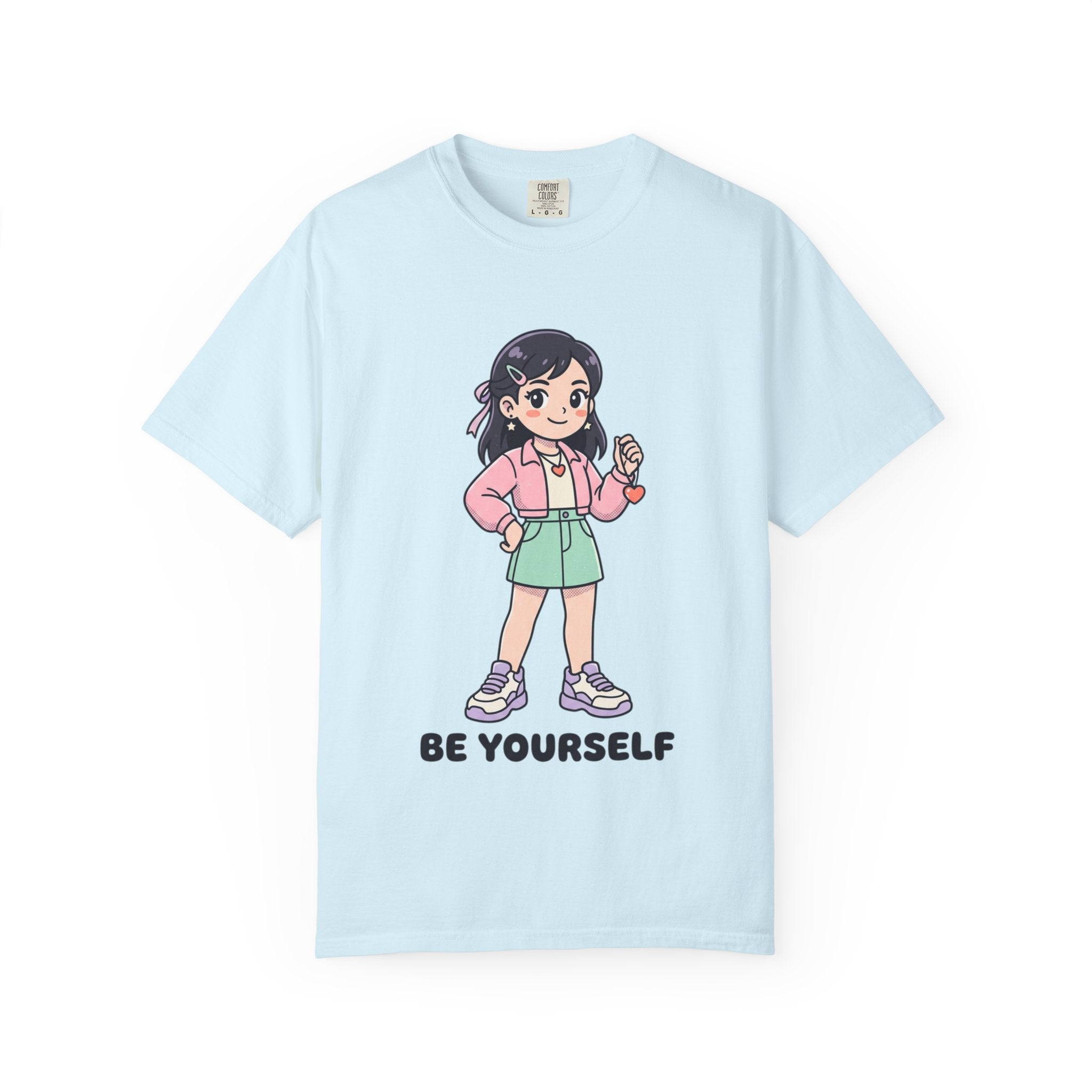 Be Yourself Cute Girl Graphic T-Shirt