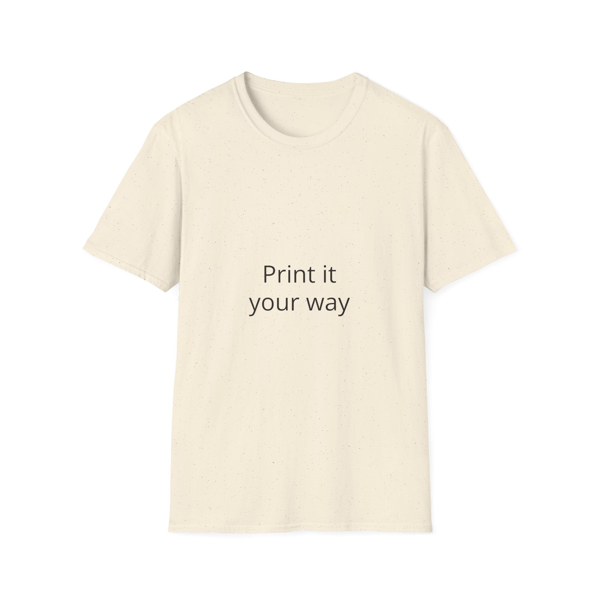 Custom Photo Print T‑Shirt — 'Print it your way' Personalized Graphic Tee
