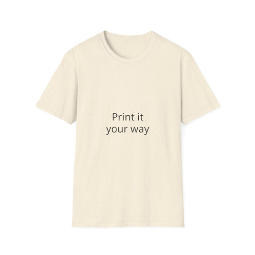 Custom Photo Print T‑Shirt — 'Print it your way' Personalized Graphic Tee
