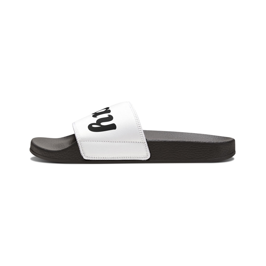 Slide Sandals — 'Not Today' Removable‑Strap Men's Pool Slides