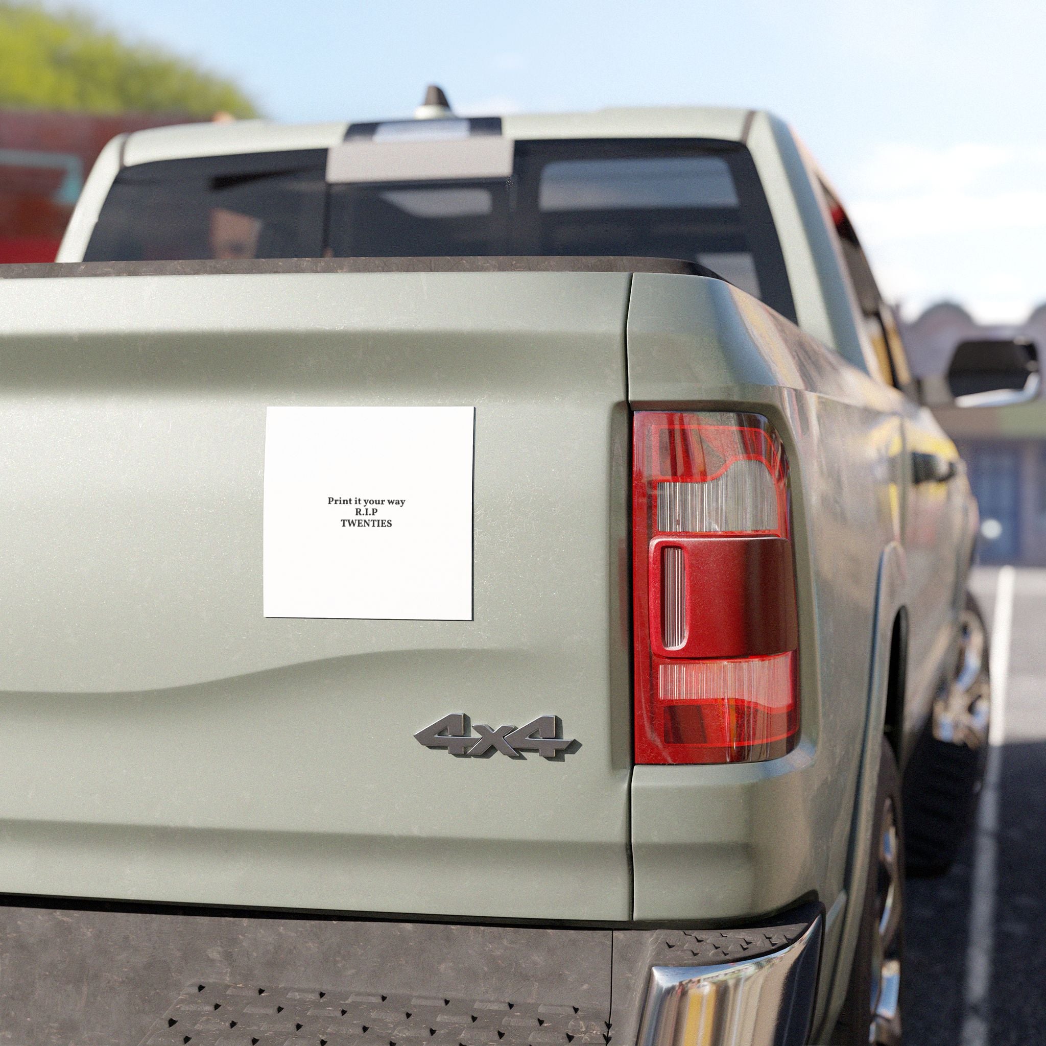 R.I.P. Twenties Car Magnet — 'Print It Your Way' Novelty Sticker
