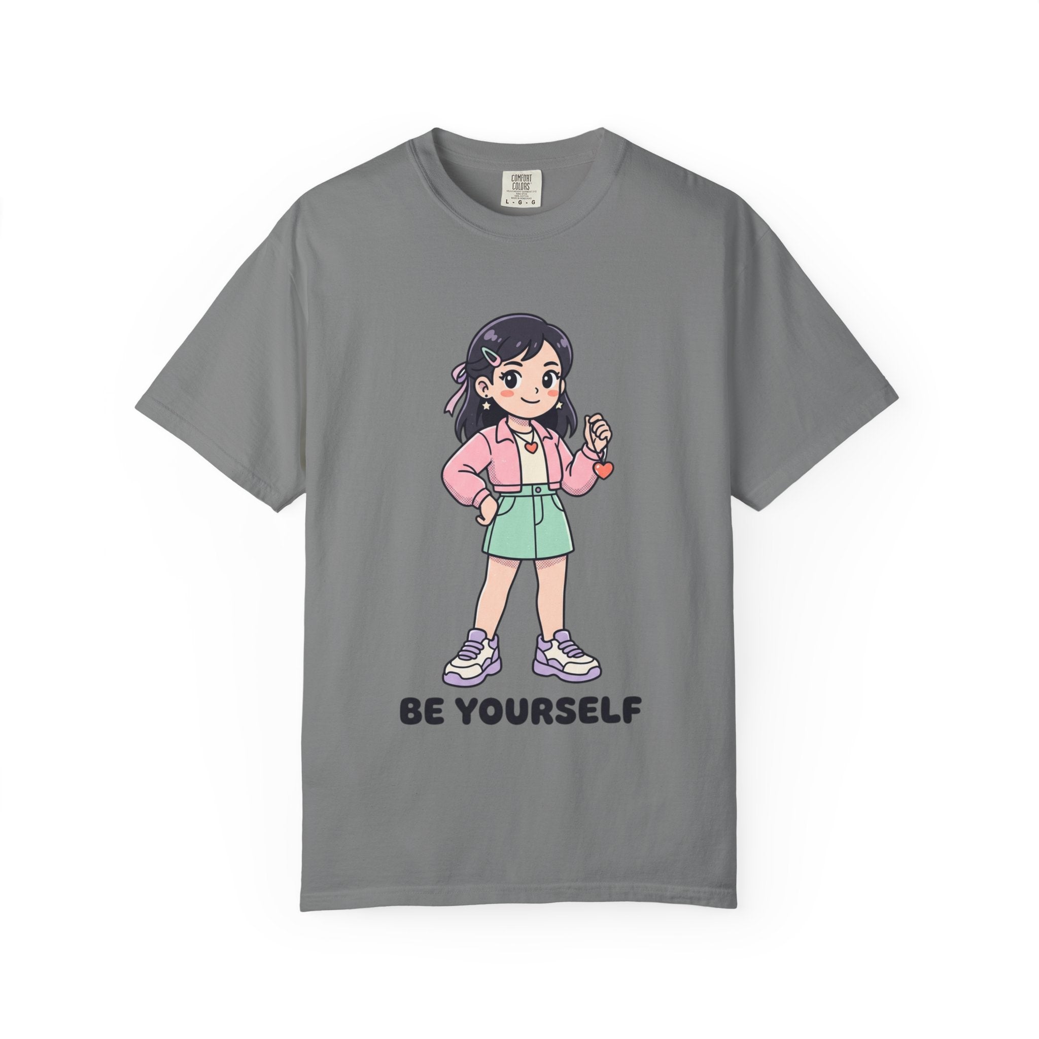 Be Yourself Cute Girl Graphic T-Shirt