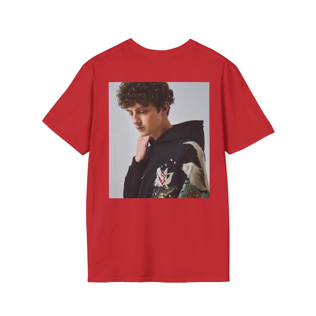 Custom Photo Back Print T‑Shirt — "Print it your way" Front Text
