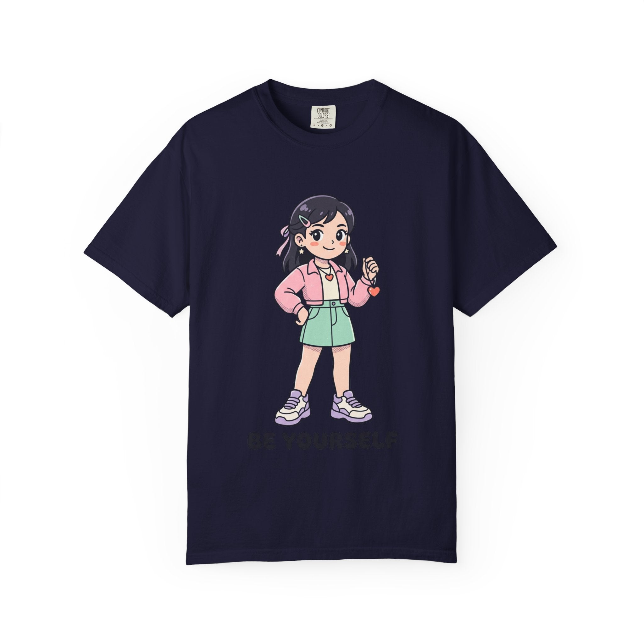 Be Yourself Cute Girl Graphic T-Shirt