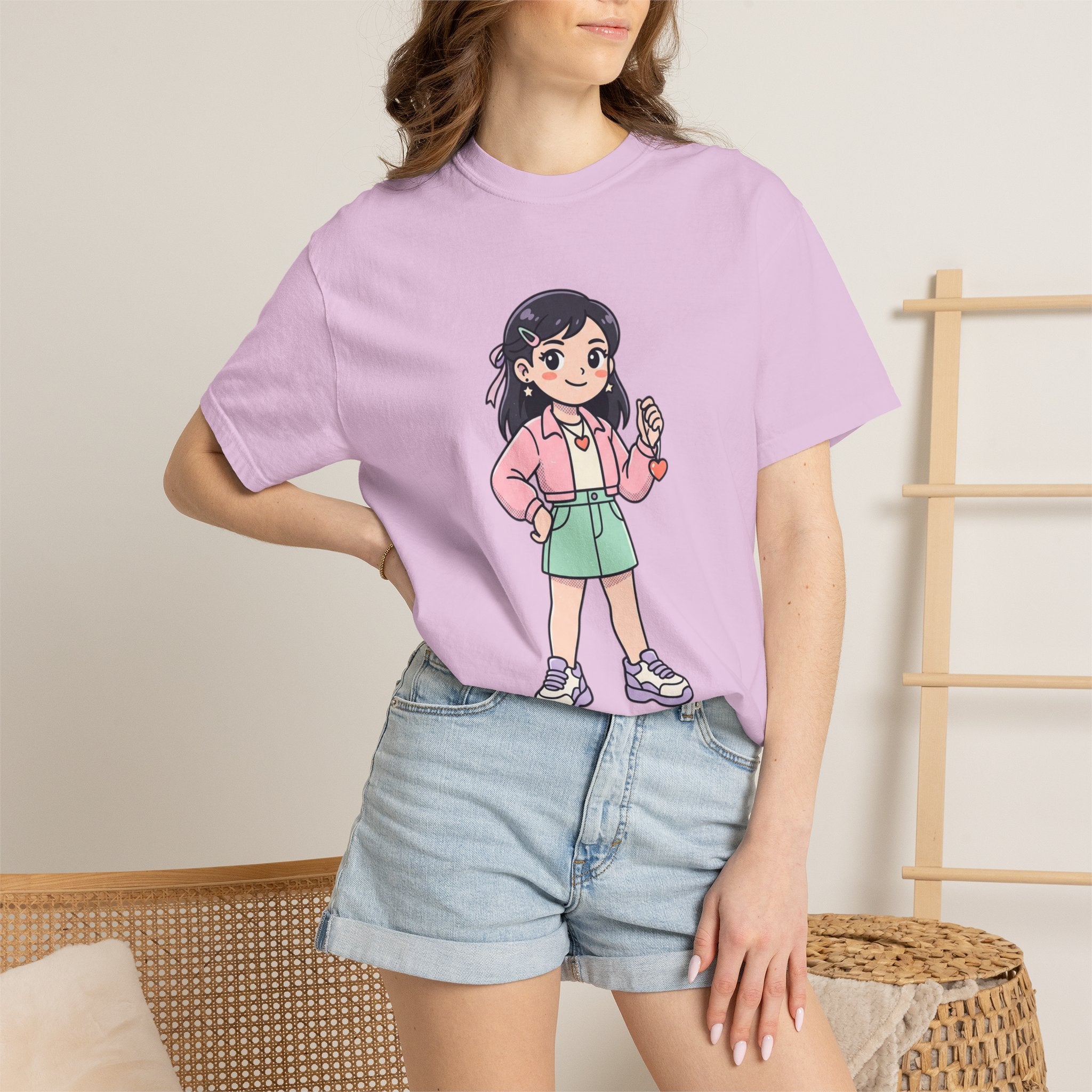 Be Yourself Cute Girl Graphic T-Shirt
