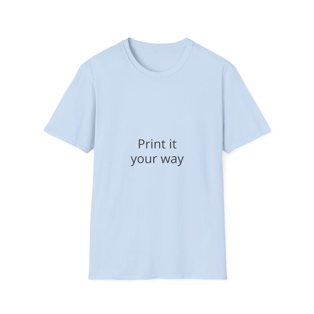 Custom Photo Print T‑Shirt — 'Print it your way' Personalized Graphic Tee