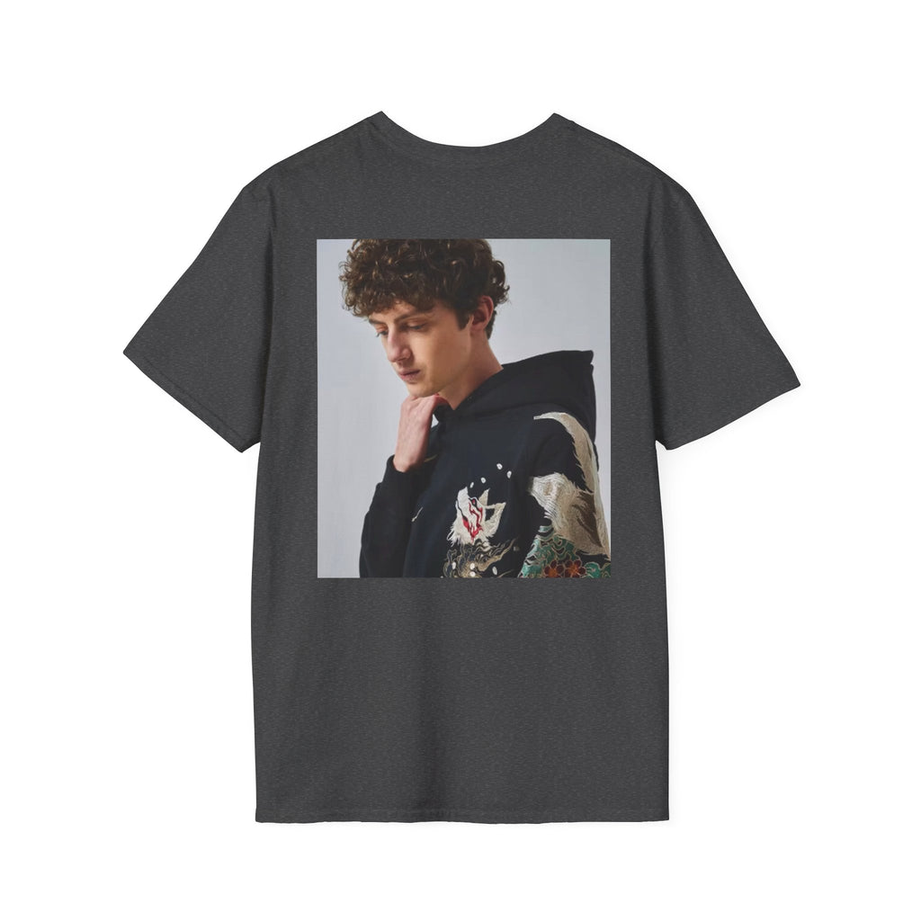 Custom Photo Back Print T‑Shirt — "Print it your way" Front Text
