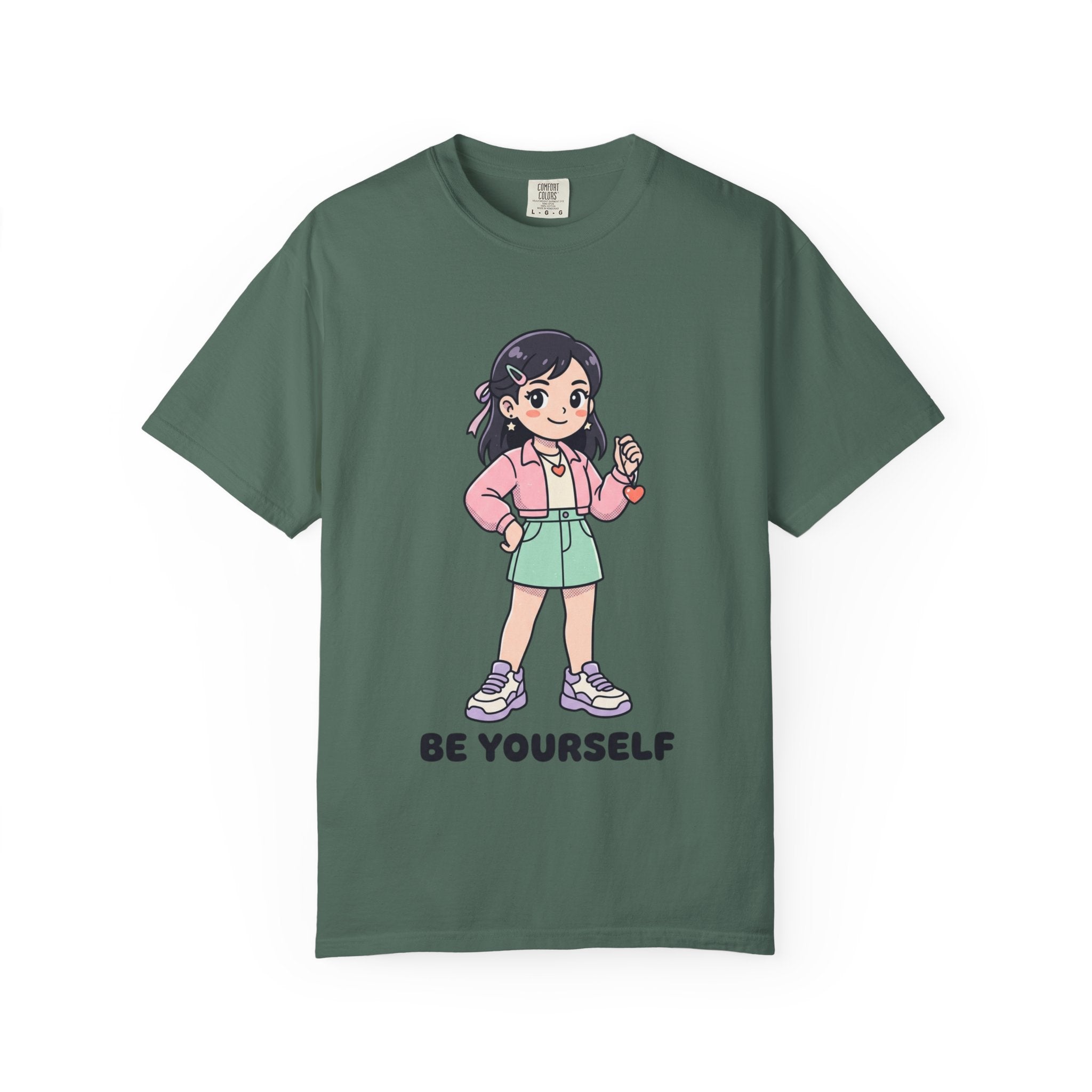 Be Yourself Cute Girl Graphic T-Shirt