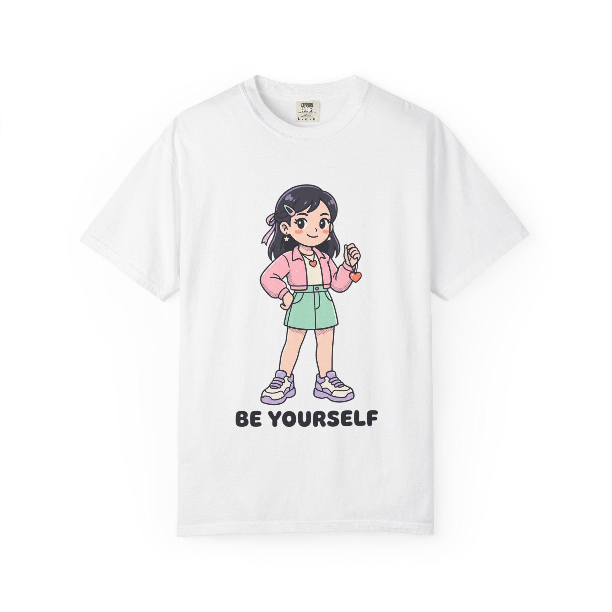 Be Yourself Cute Girl Graphic T-Shirt