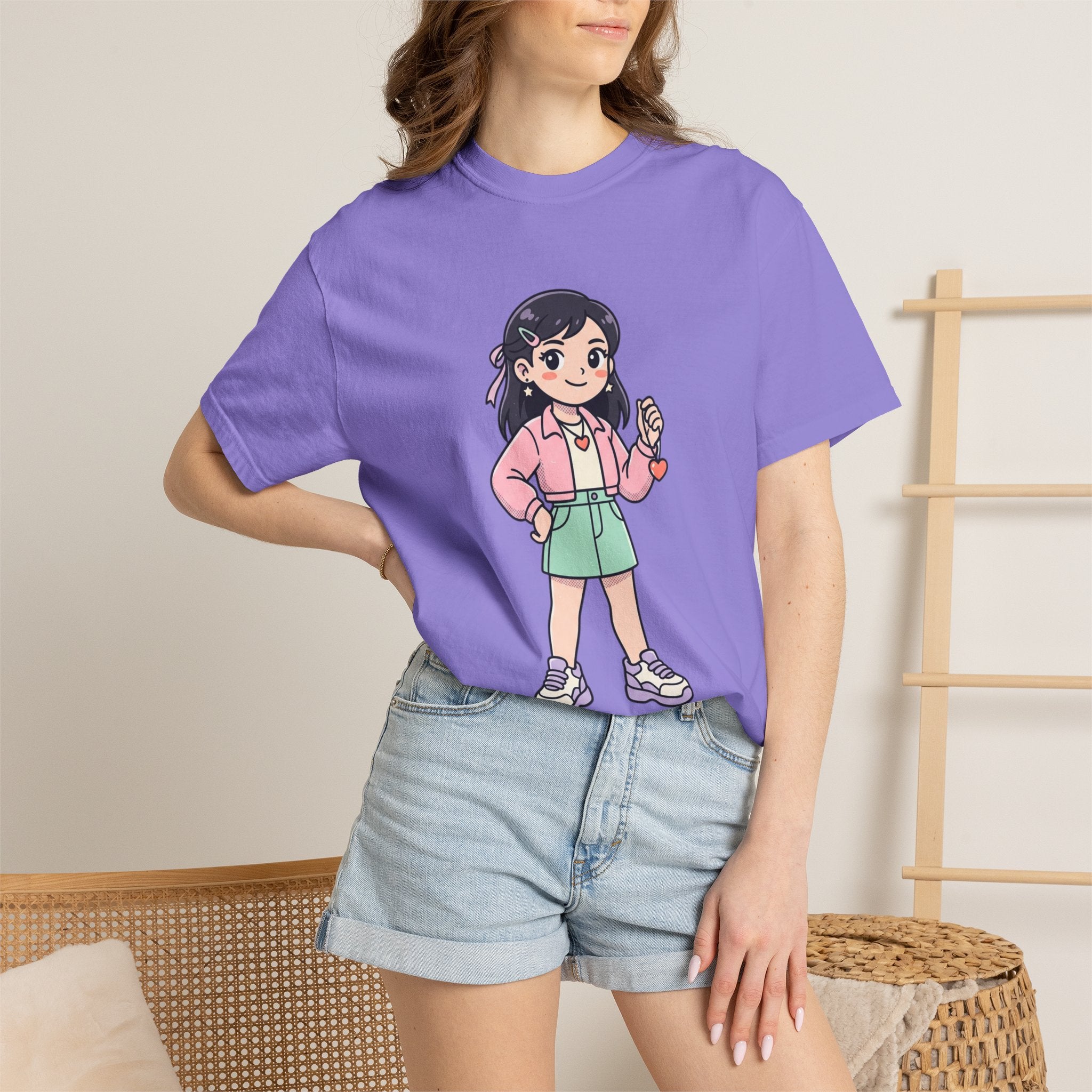 Be Yourself Cute Girl Graphic T-Shirt