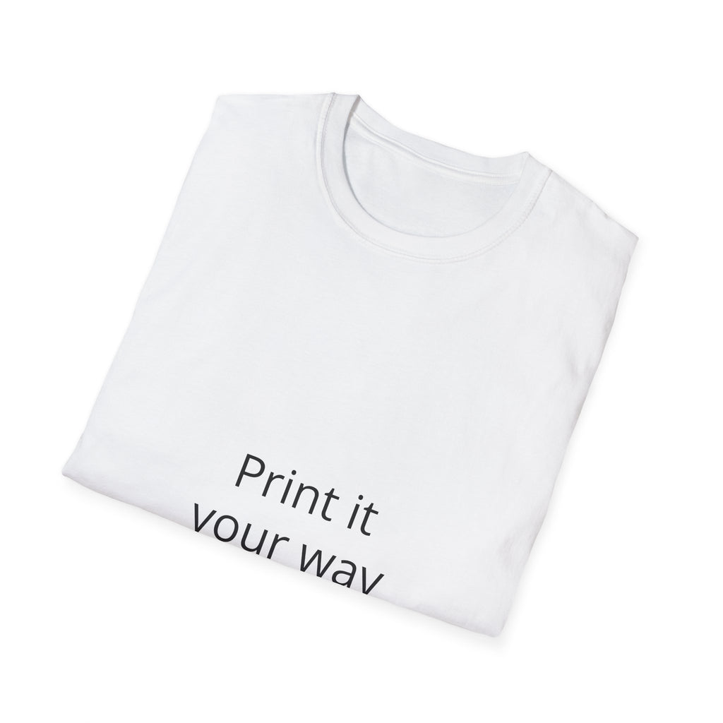 Custom Photo Print T‑Shirt — 'Print it your way' Personalized Graphic Tee