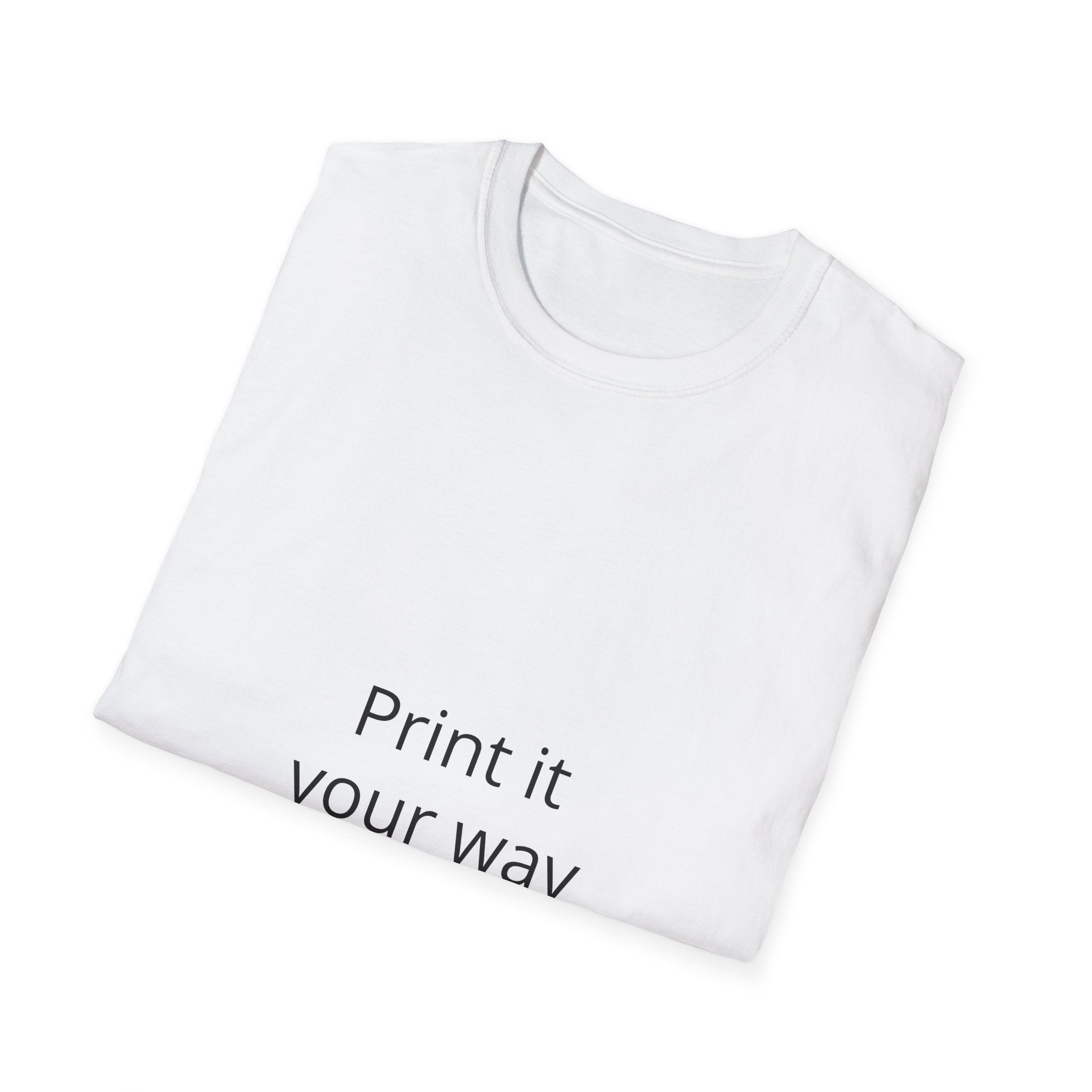 Custom Photo Print T‑Shirt — 'Print it your way' Personalized Graphic Tee