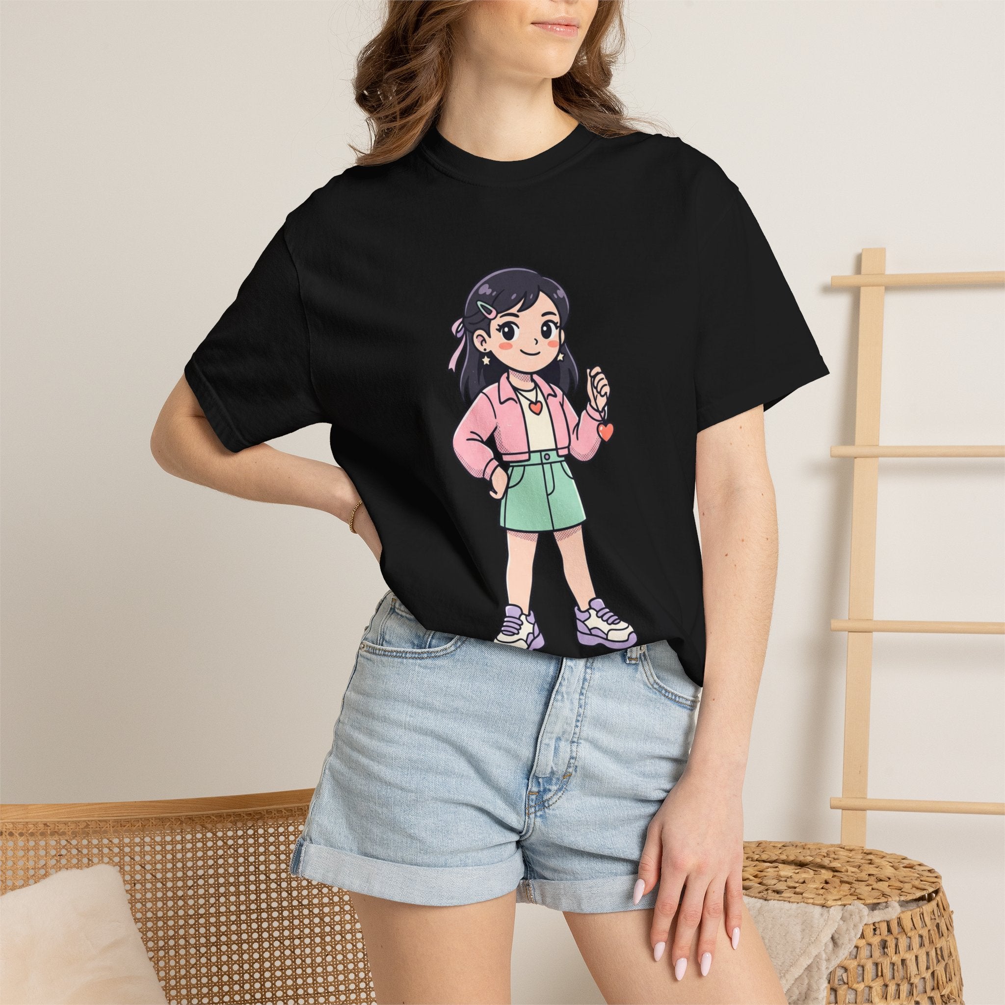 Be Yourself Cute Girl Graphic T-Shirt