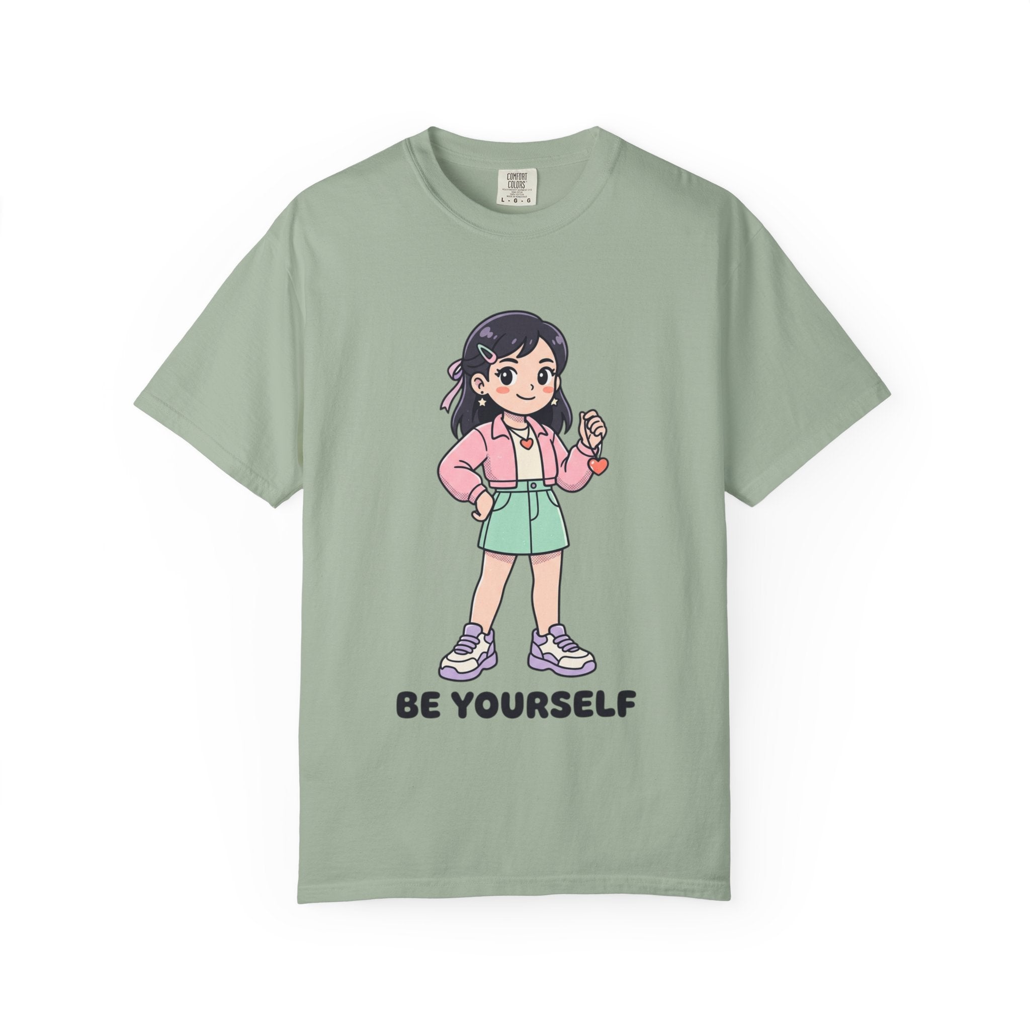 Be Yourself Cute Girl Graphic T-Shirt
