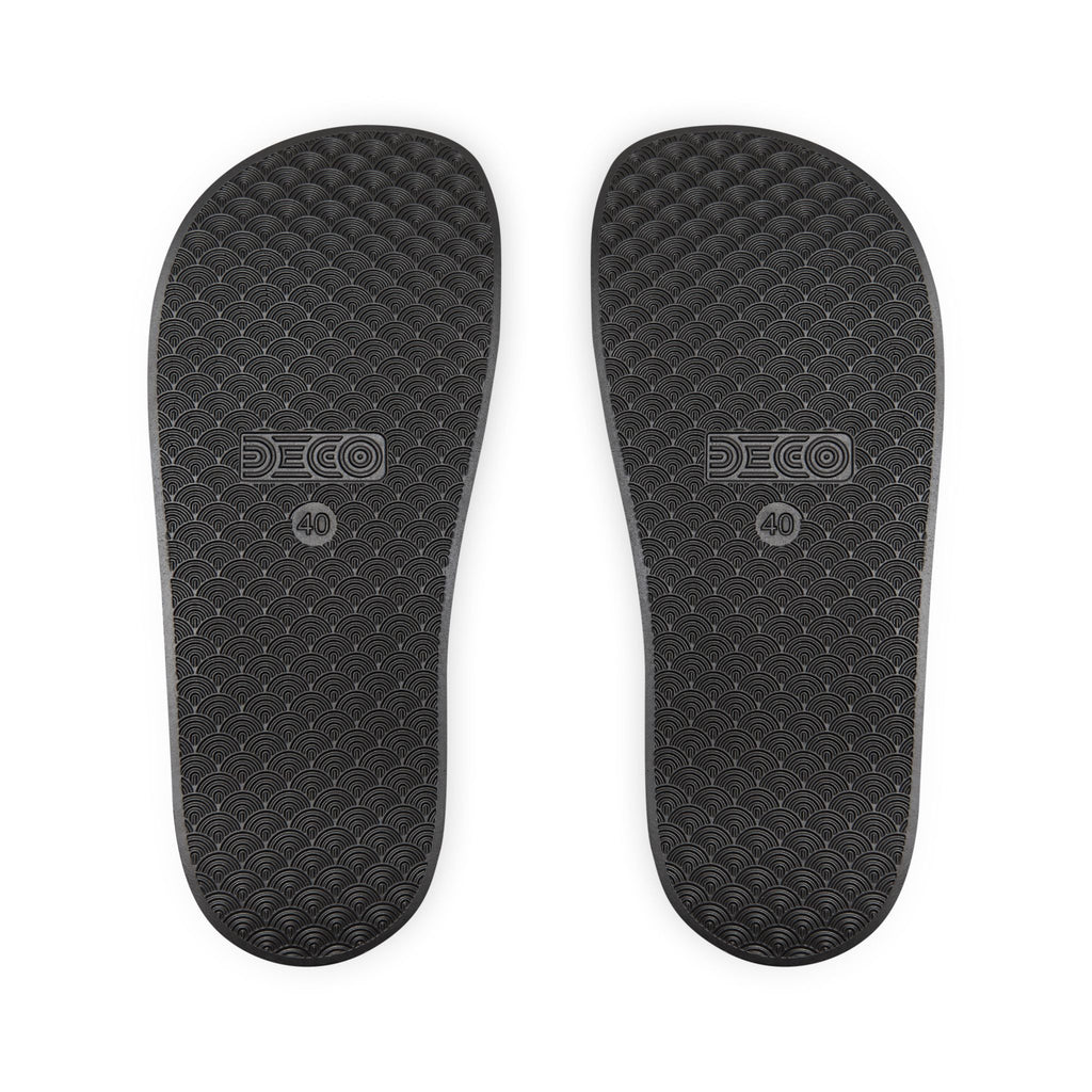 Slide Sandals — 'Not Today' Removable‑Strap Men's Pool Slides