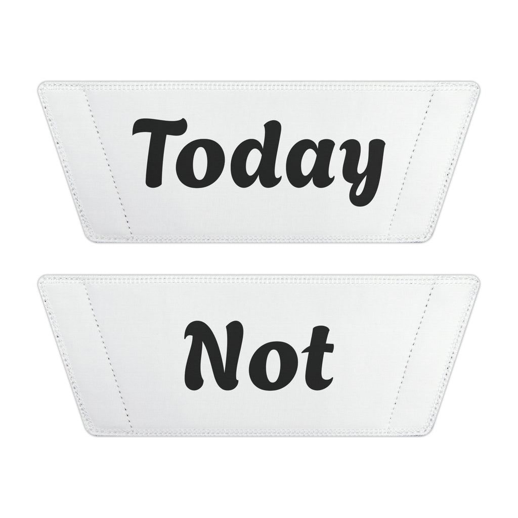 Slide Sandals — 'Not Today' Removable‑Strap Men's Pool Slides