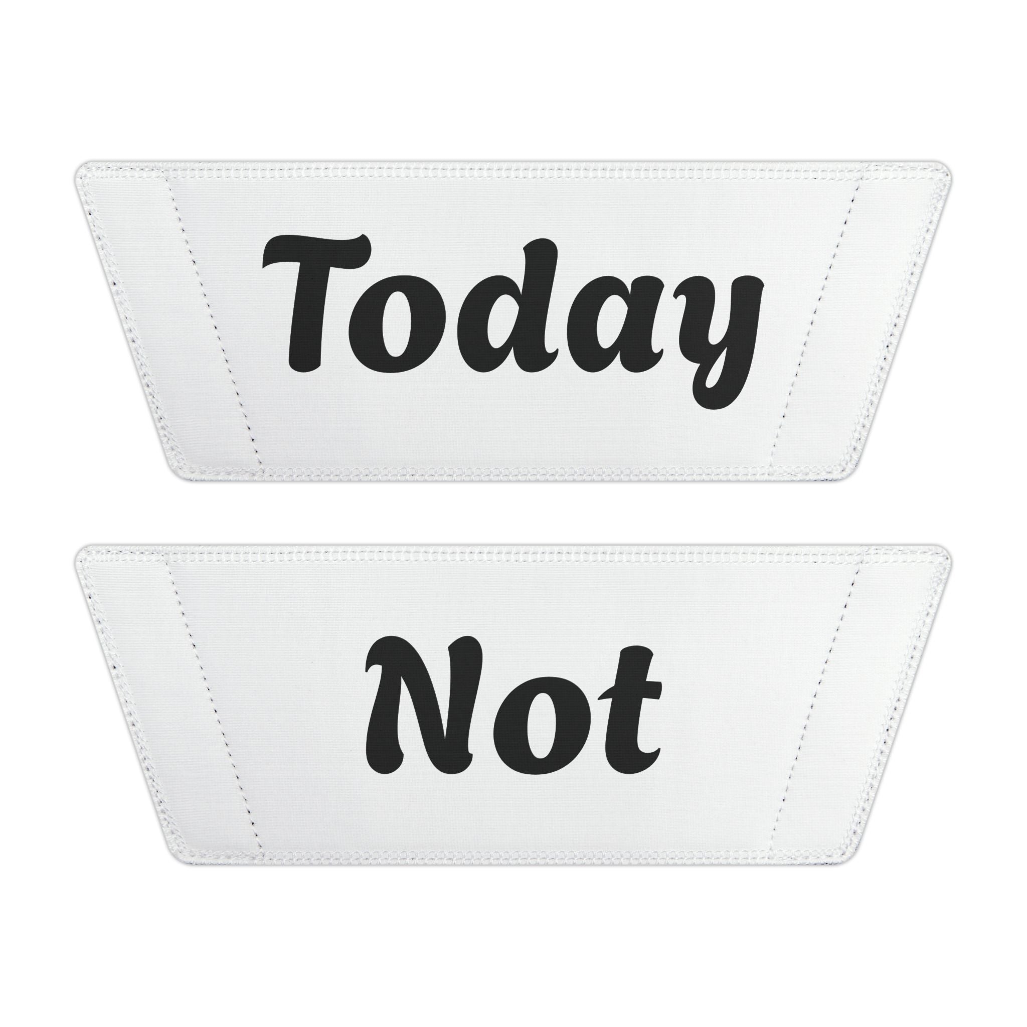 Slide Sandals — 'Not Today' Removable‑Strap Men's Pool Slides