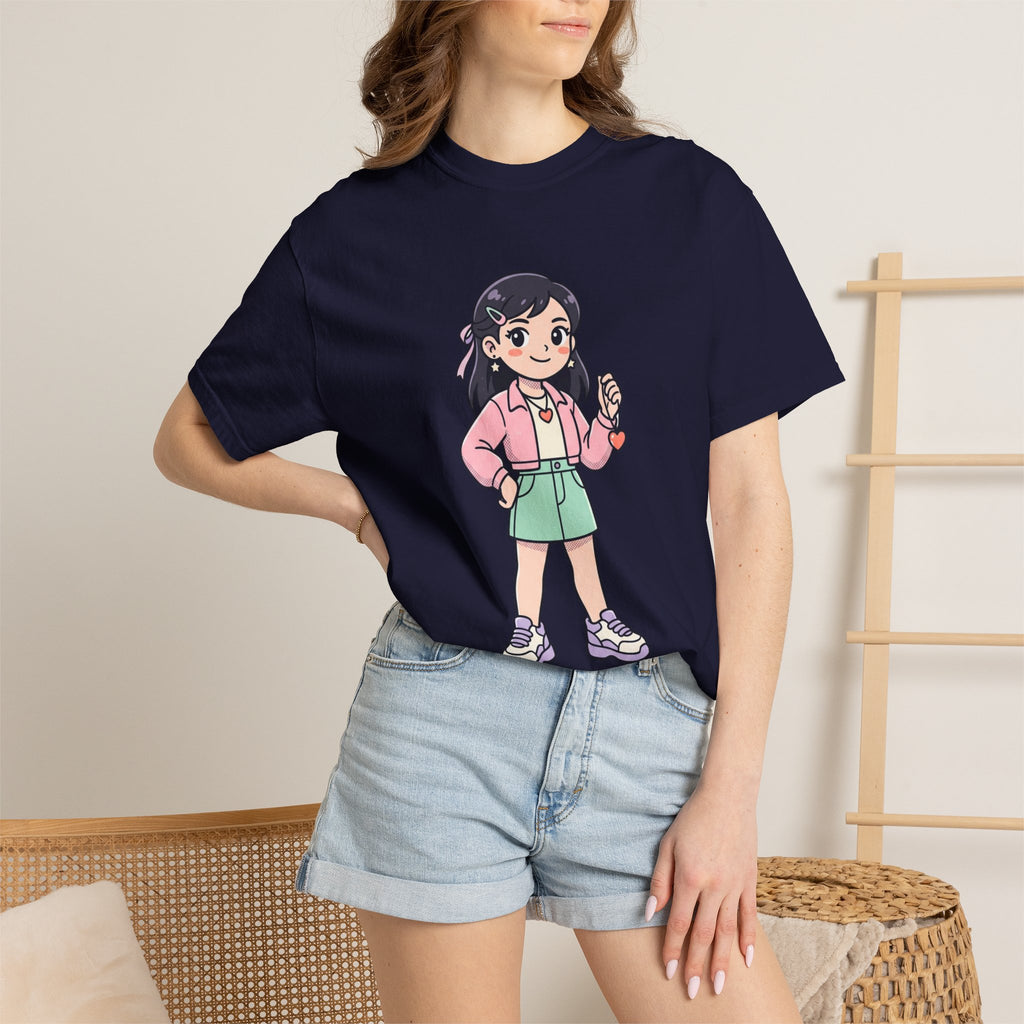 Be Yourself Cute Girl Graphic T-Shirt