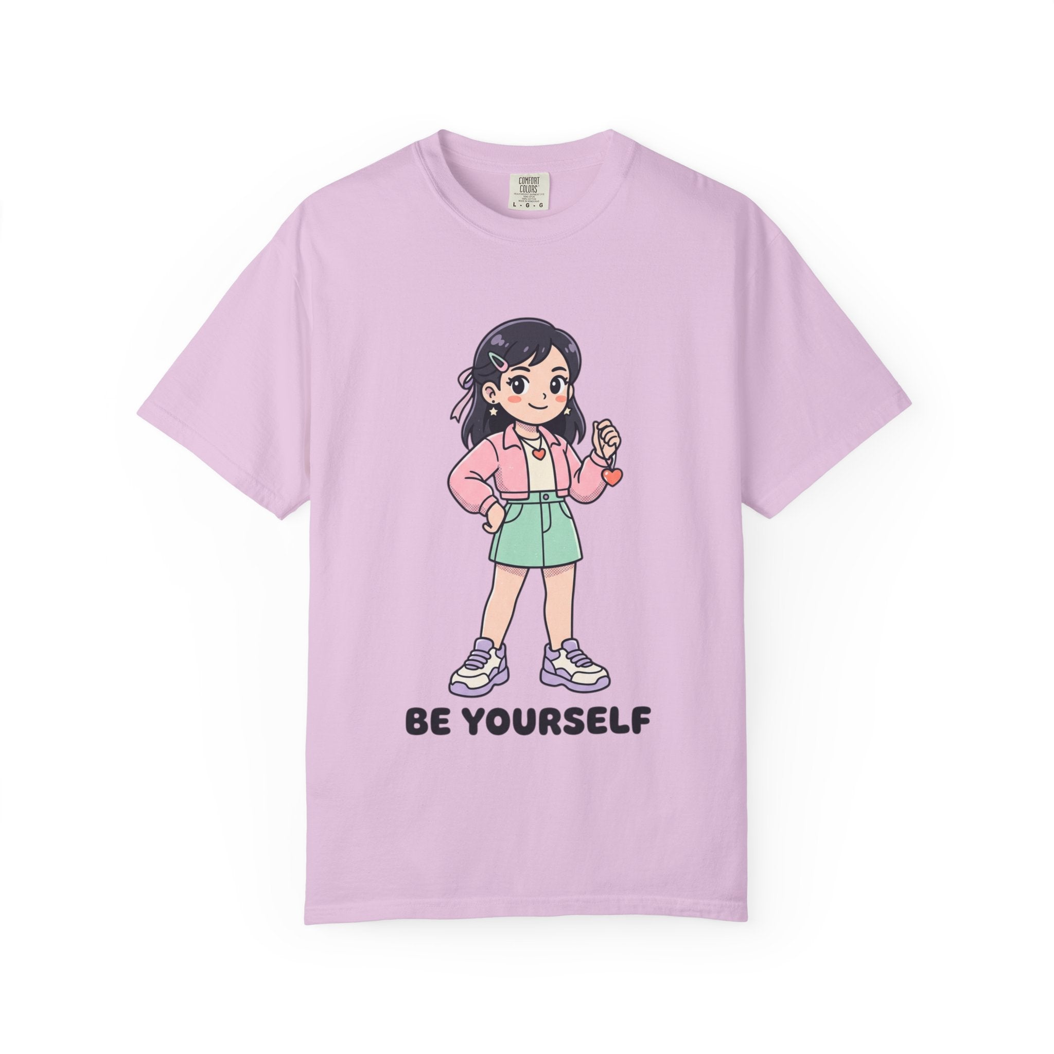 Be Yourself Cute Girl Graphic T-Shirt