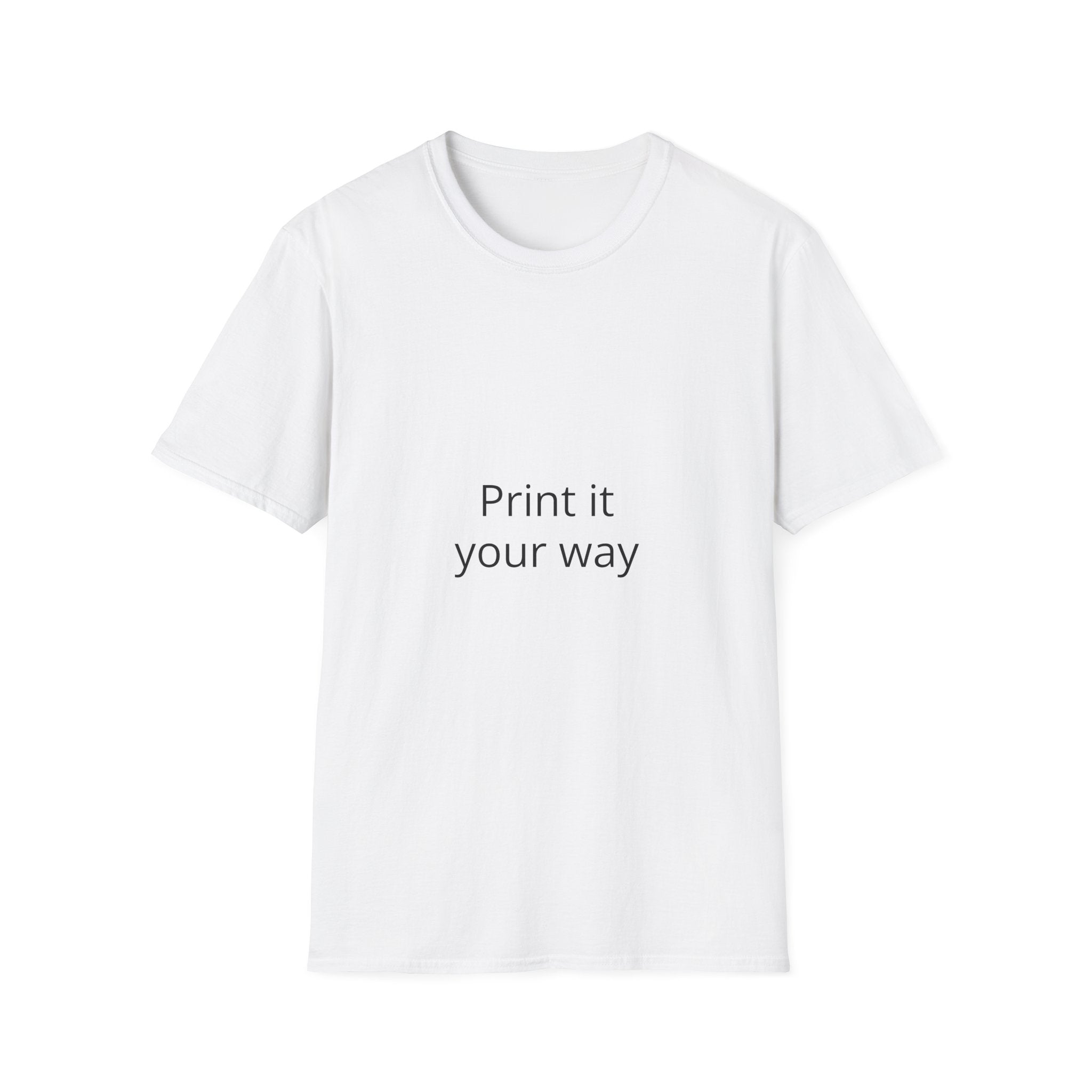 Custom Photo Print T‑Shirt — 'Print it your way' Personalized Graphic Tee