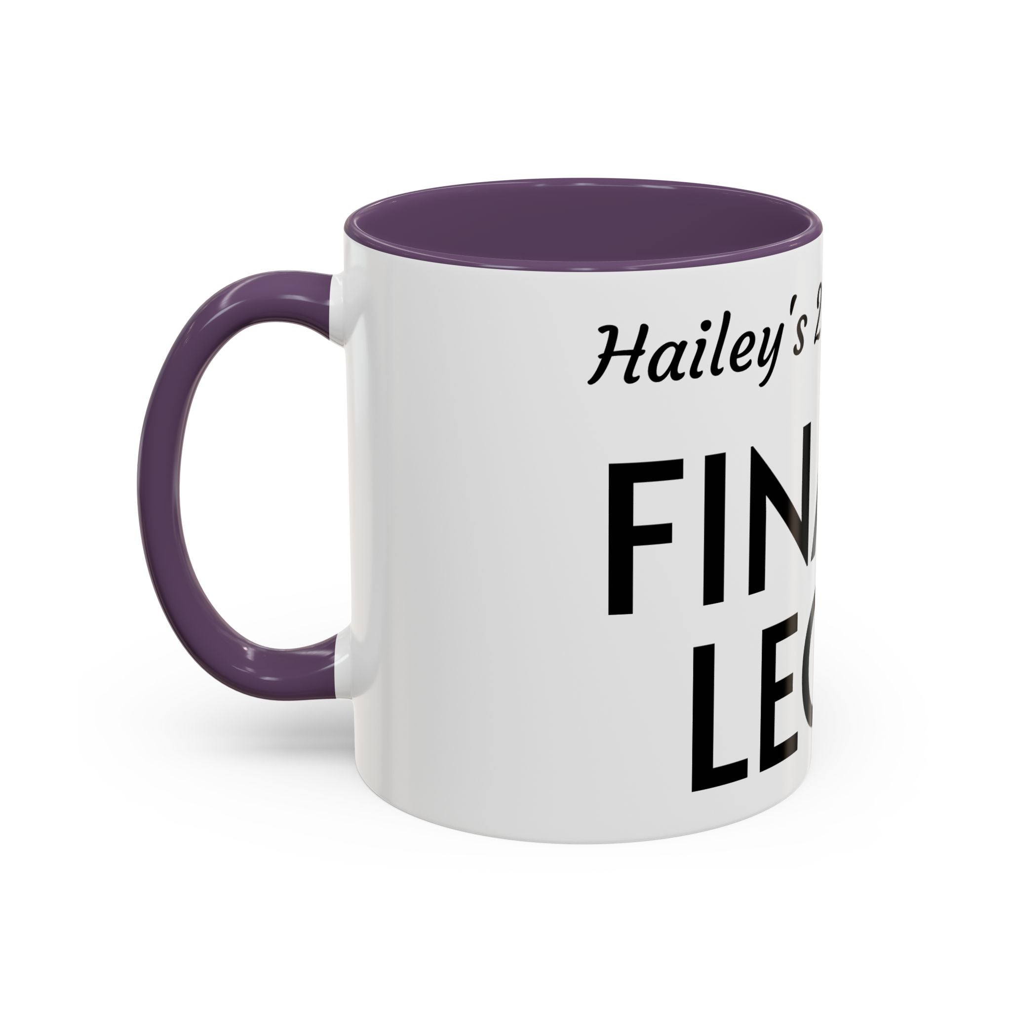 Finally Legal 21st Birthday Accent Coffee Mug — Personalized Name Option