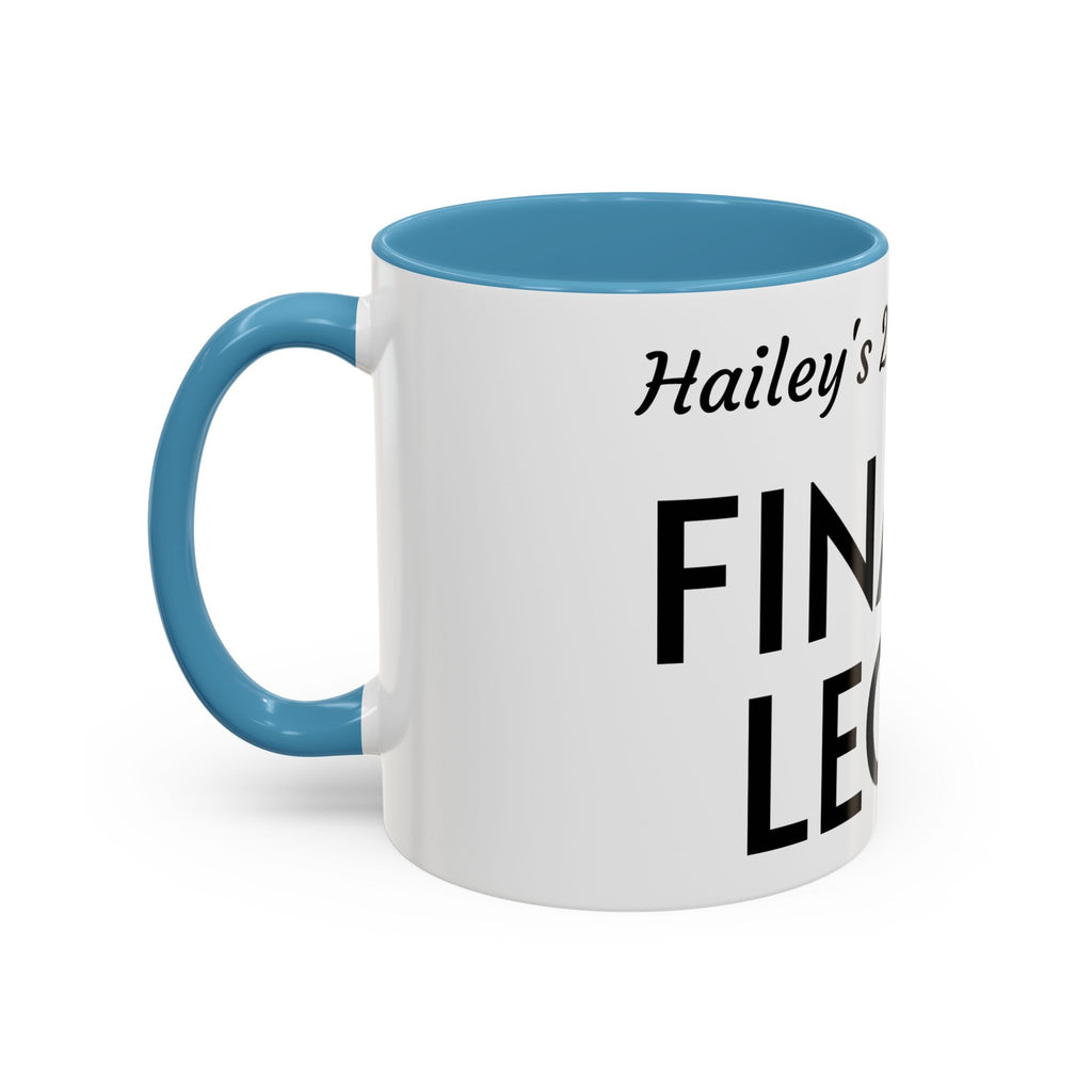 Finally Legal 21st Birthday Accent Coffee Mug — Personalized Name Option