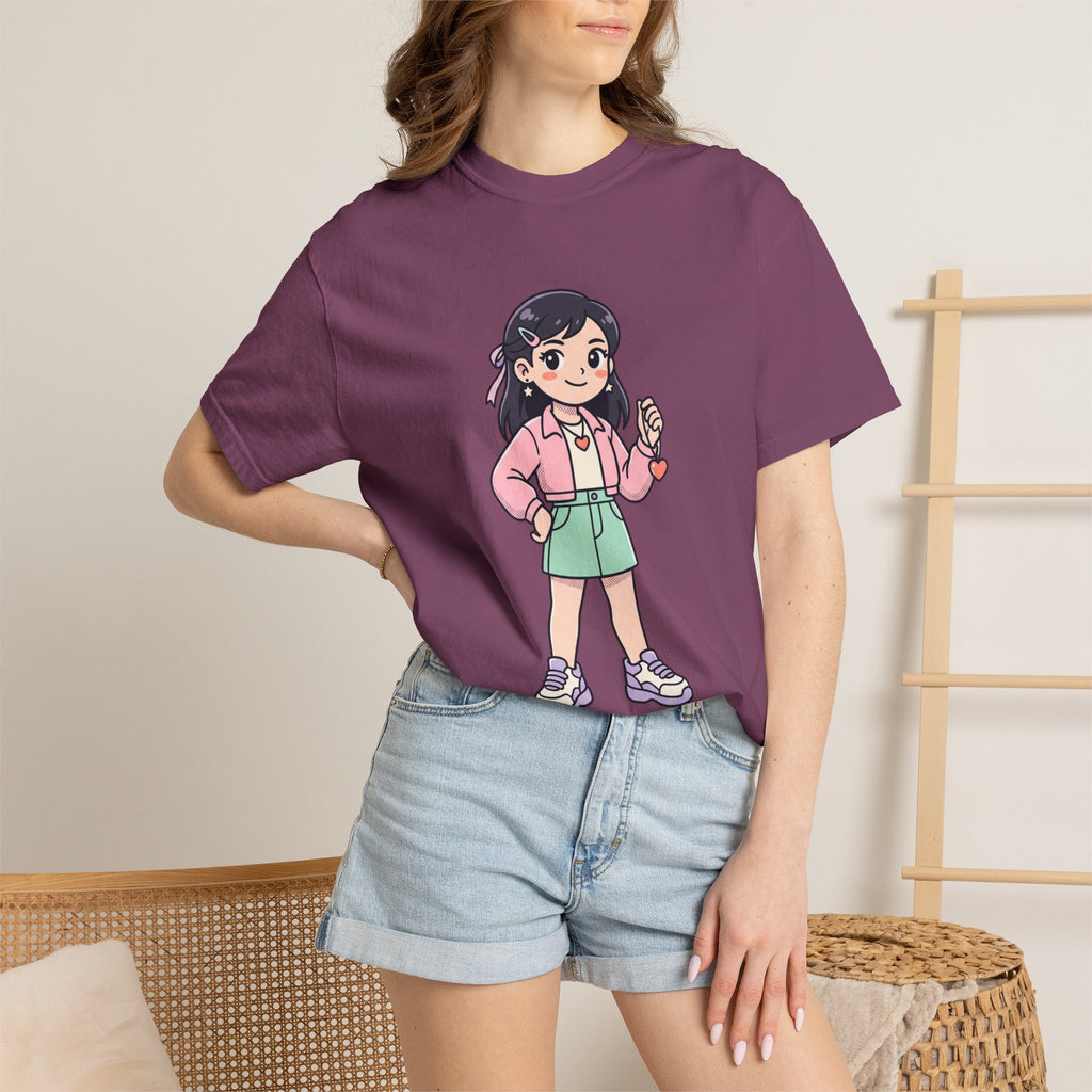 Be Yourself Cute Girl Graphic T-Shirt