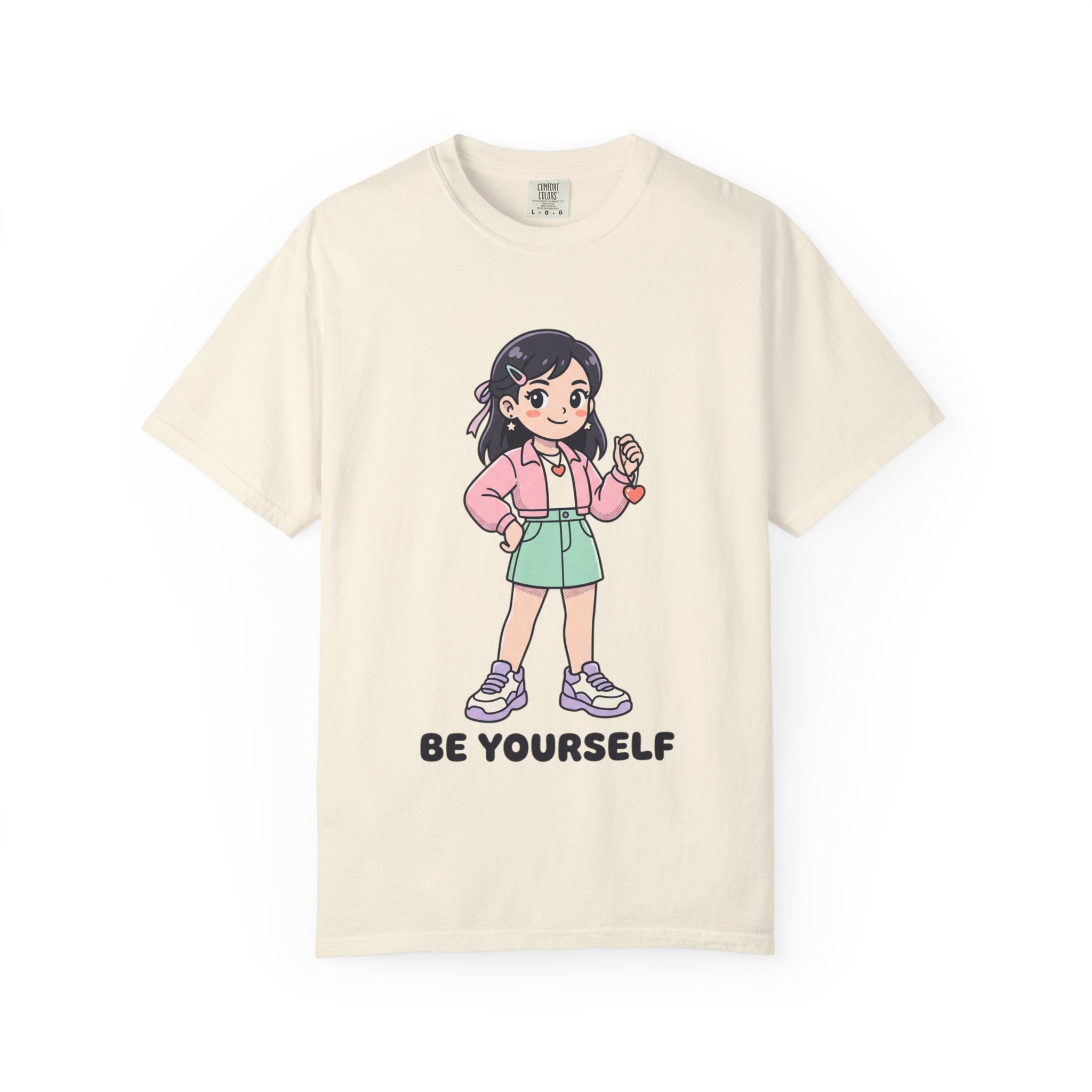 Be Yourself Cute Girl Graphic T-Shirt
