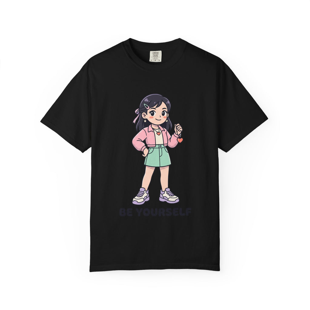 Be Yourself Cute Girl Graphic T-Shirt