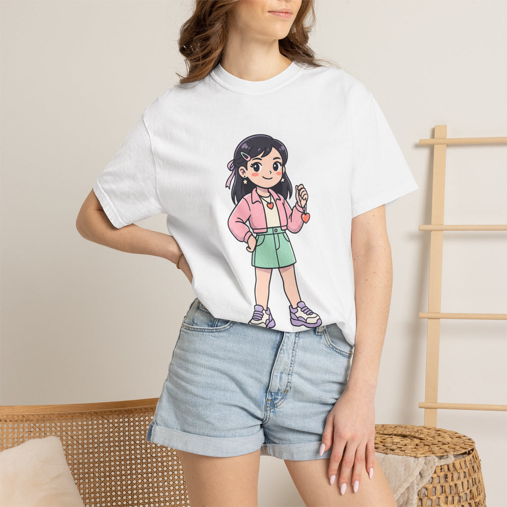 Be Yourself Cute Girl Graphic T-Shirt