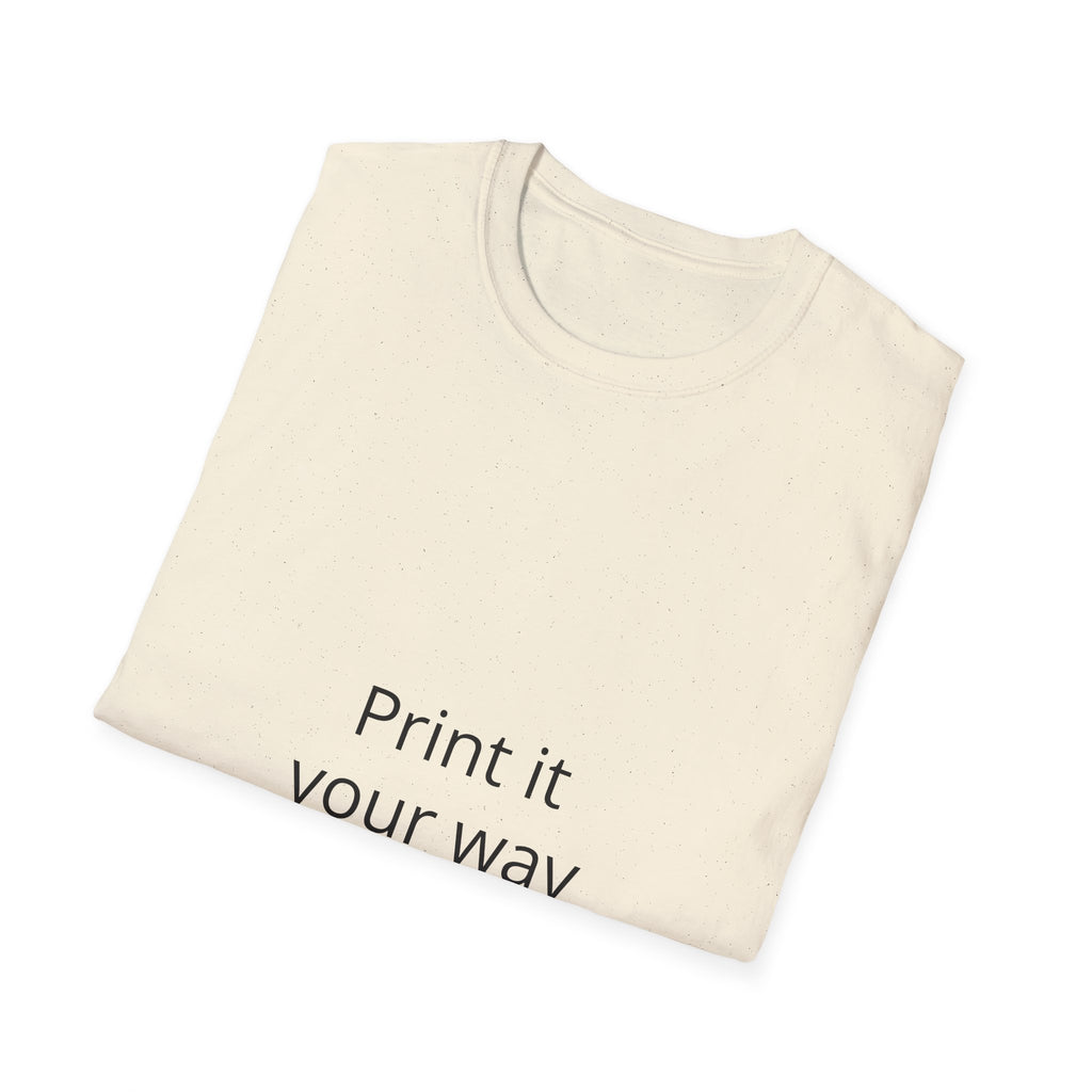 Custom Photo Print T‑Shirt — 'Print it your way' Personalized Graphic Tee