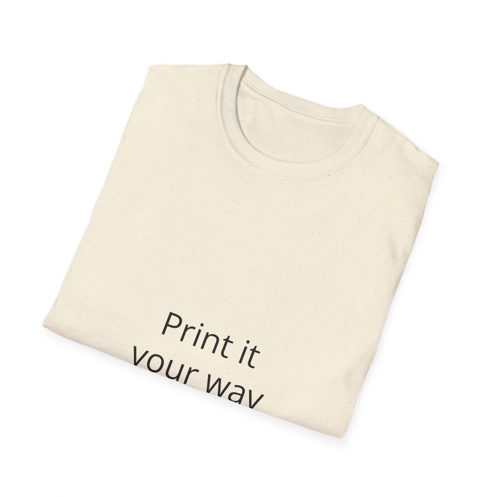 Custom Photo Print T‑Shirt — 'Print it your way' Personalized Graphic Tee