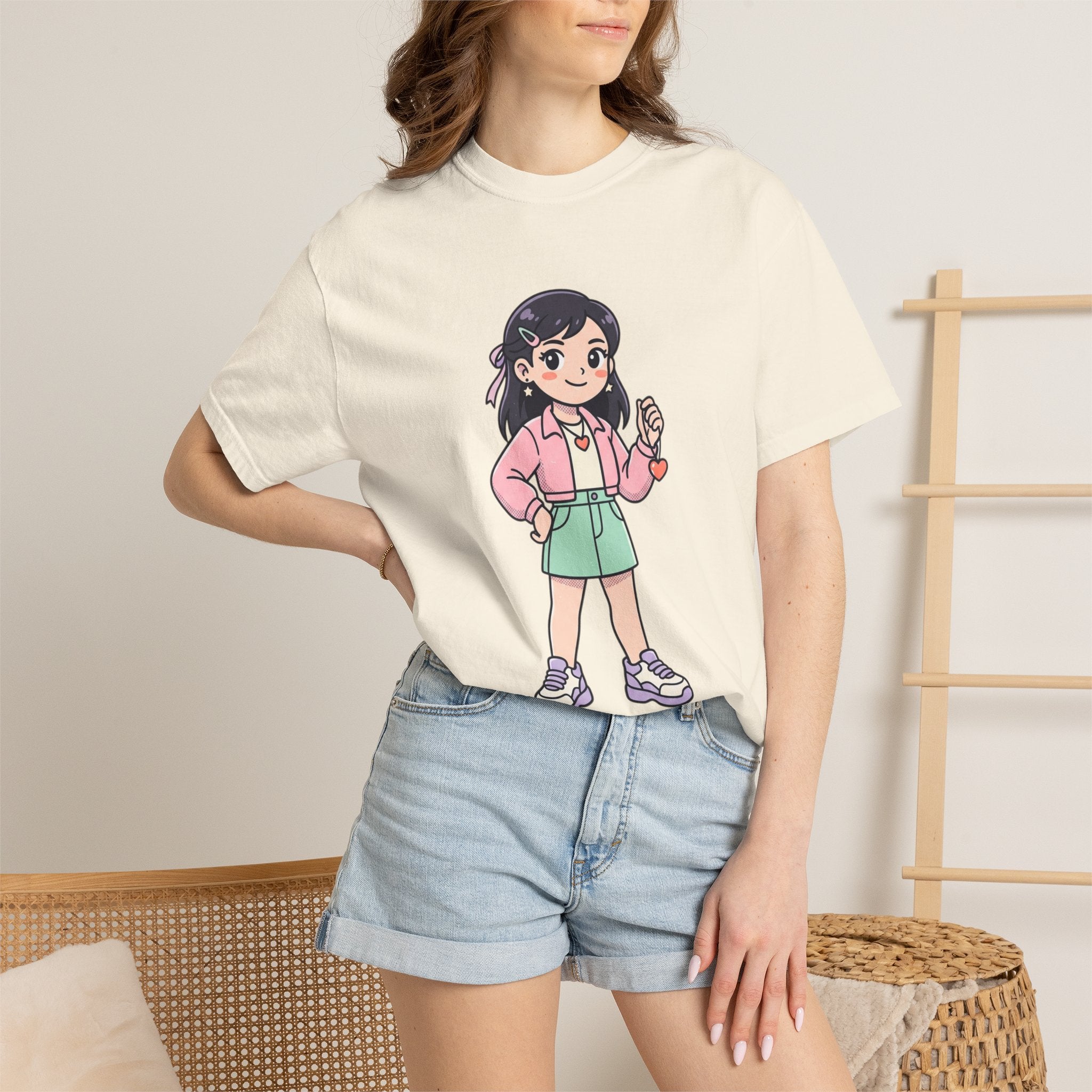 Be Yourself Cute Girl Graphic T-Shirt