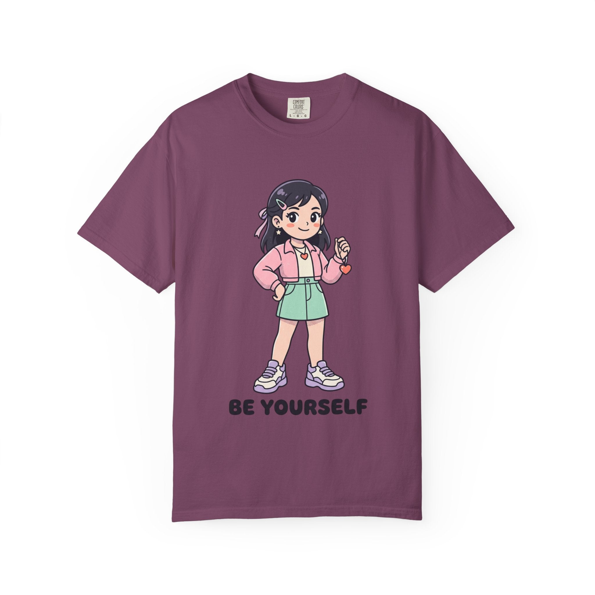 Be Yourself Cute Girl Graphic T-Shirt