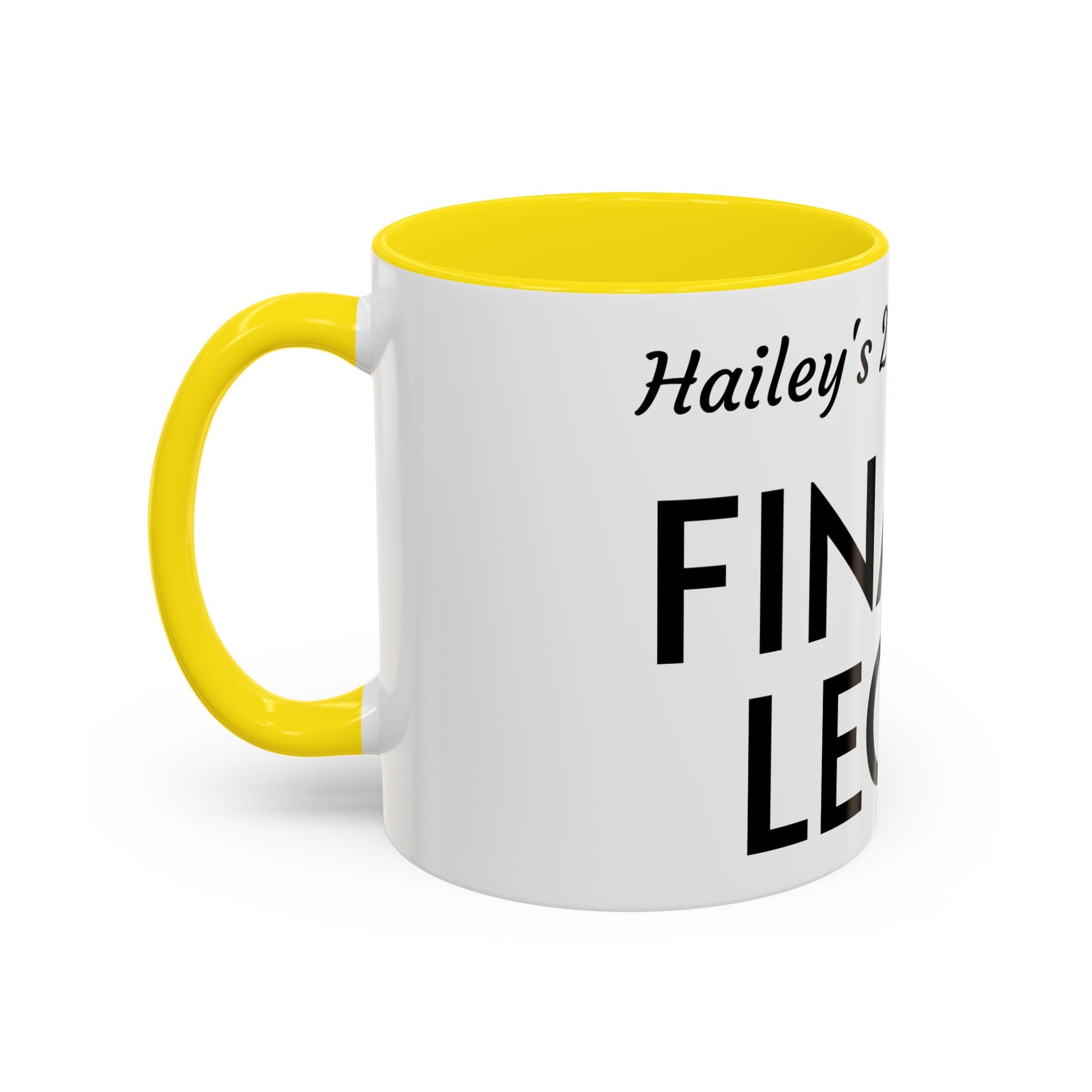 Finally Legal 21st Birthday Accent Coffee Mug — Personalized Name Option