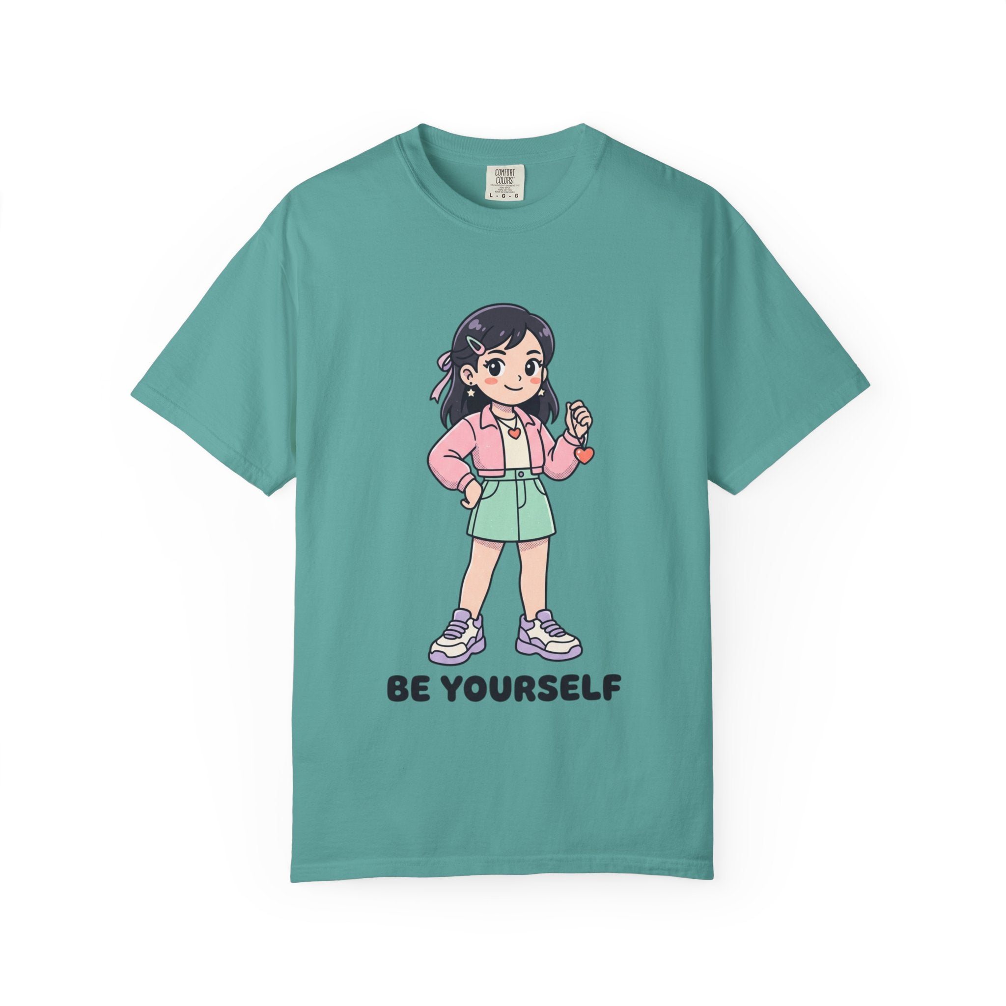Be Yourself Cute Girl Graphic T-Shirt