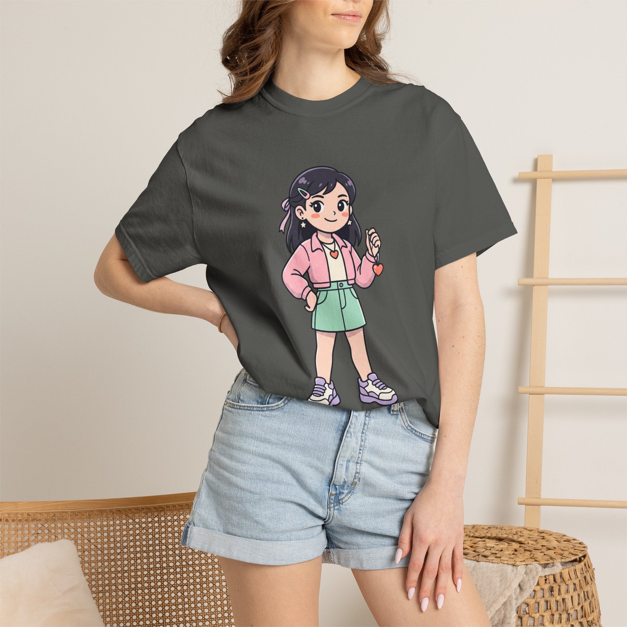 Be Yourself Cute Girl Graphic T-Shirt