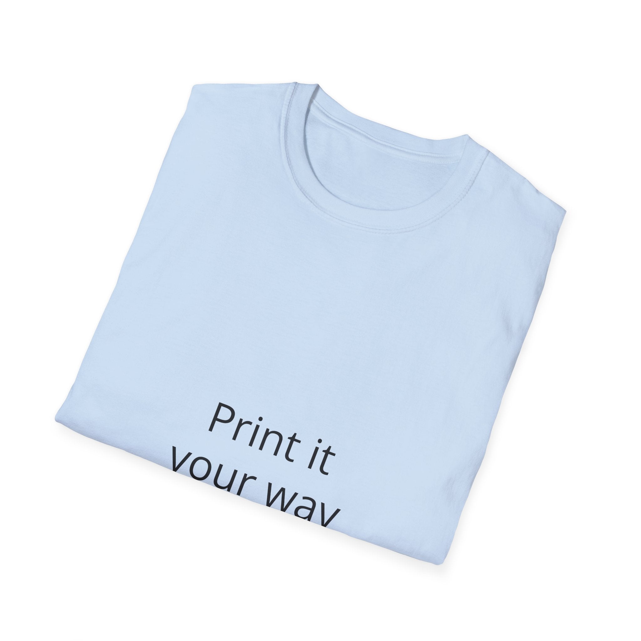 Custom Photo Print T‑Shirt — 'Print it your way' Personalized Graphic Tee